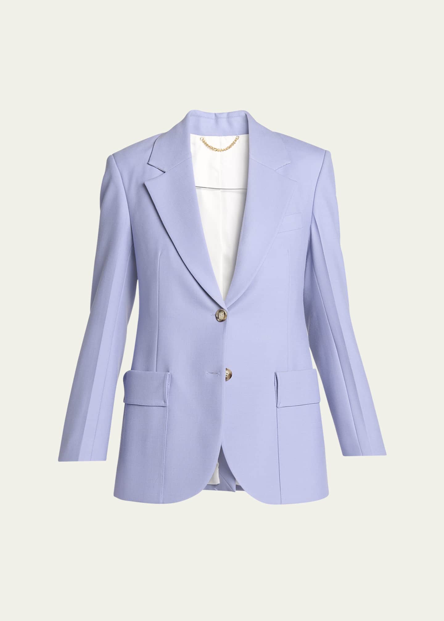 Victoria Beckham Wool Patch Pocket Jacket Image 1 of 5