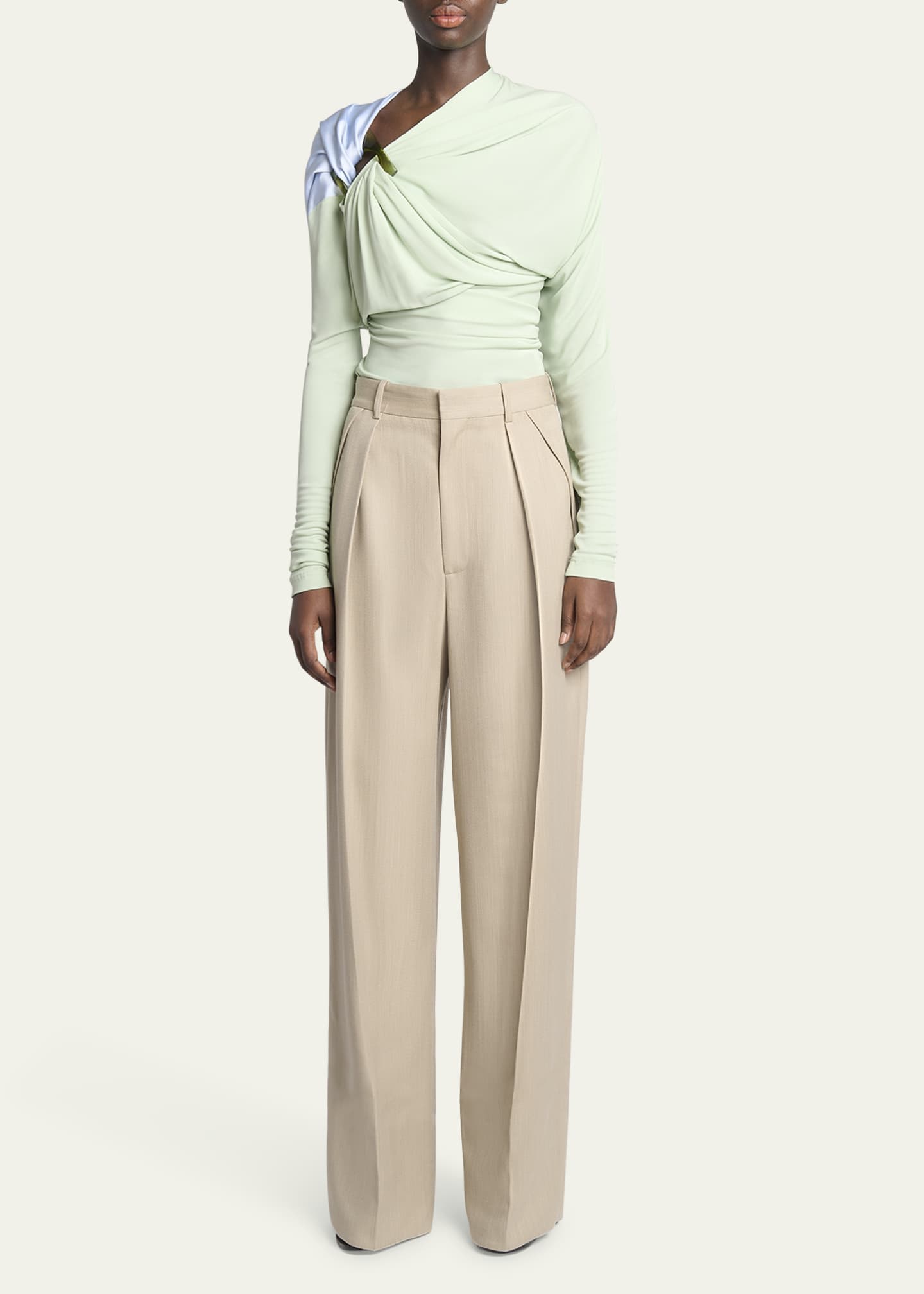 VICTORIA BECKHAM カラーブロックニット タートルネック セーター