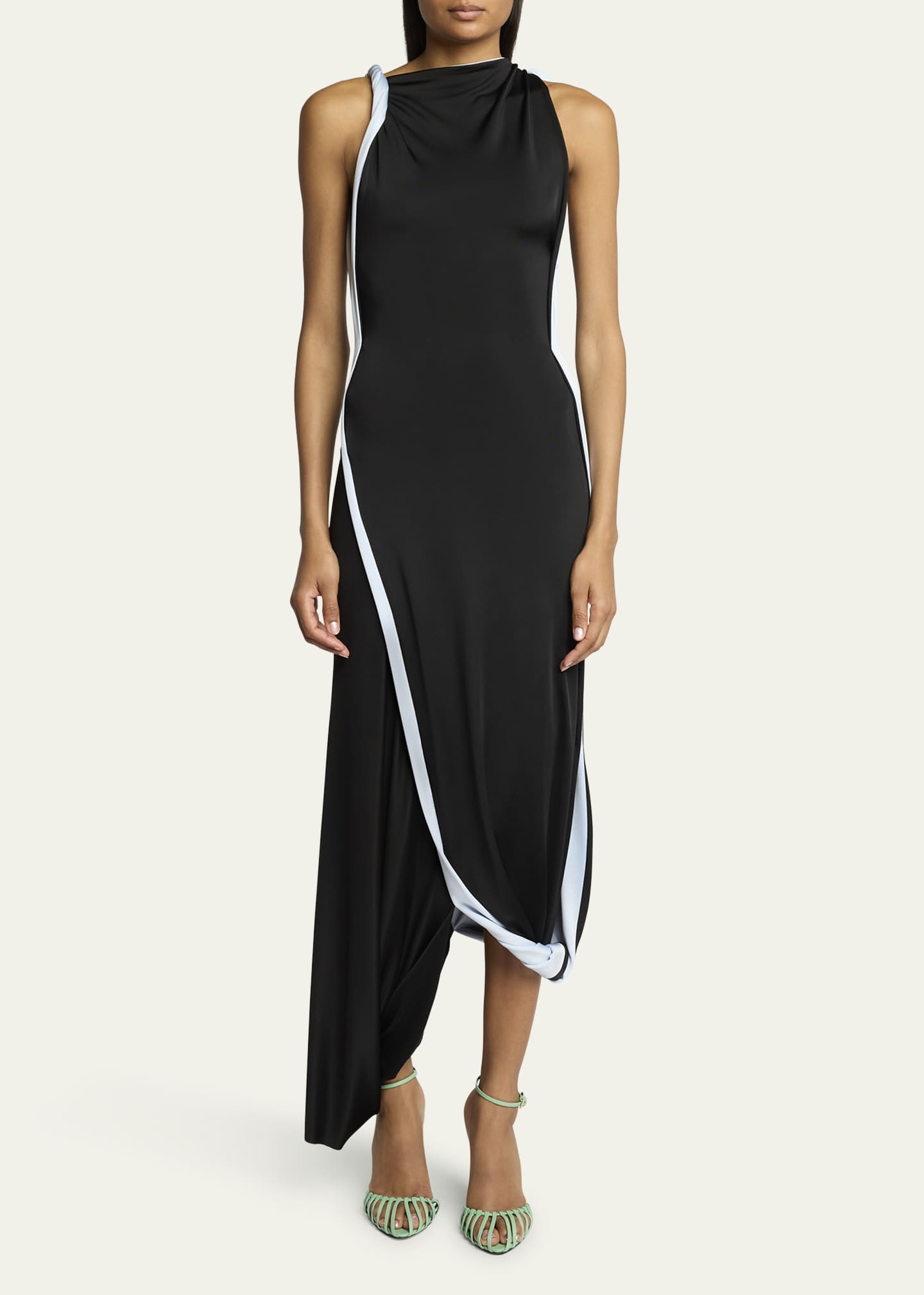 Victoria Beckham Double Layer Jersey Asymmetric Dress Bergdorf Goodman