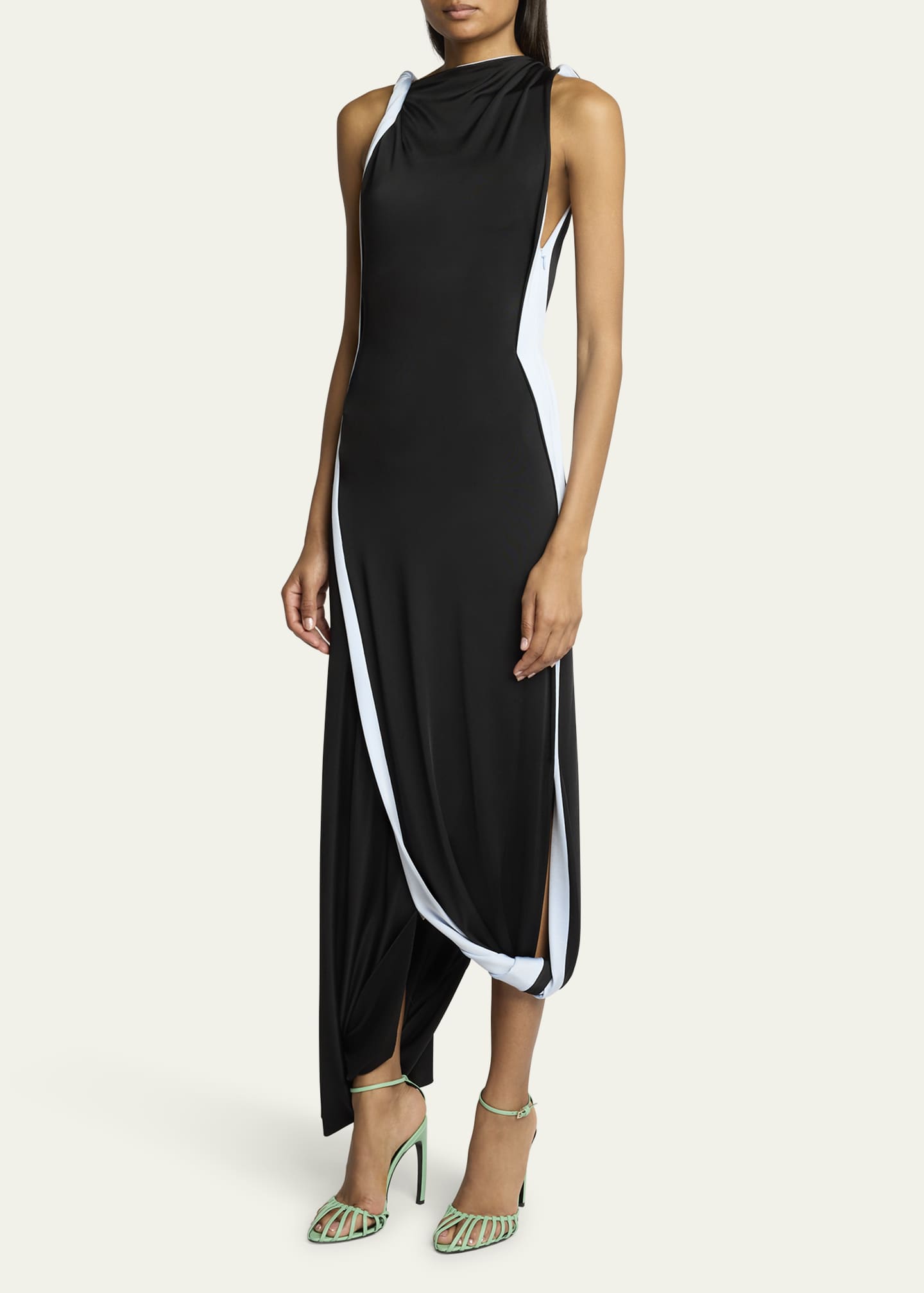 Victoria Beckham Double Layer Jersey Asymmetric Dress Image 4 of 5
