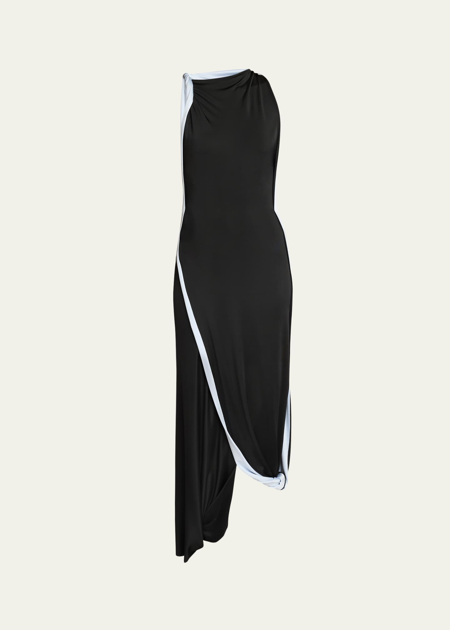 Victoria Beckham Double Layer Jersey Asymmetric Dress Image 1 of 5