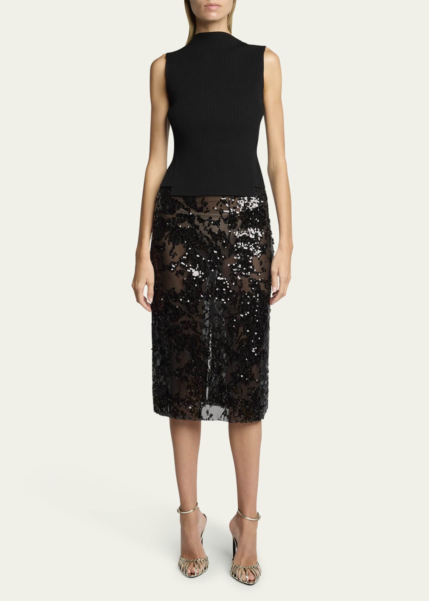 スカート Victoria Beckham SKIRT Lace Trim Slip Skirt In Rose – Victoria Beckham Inc