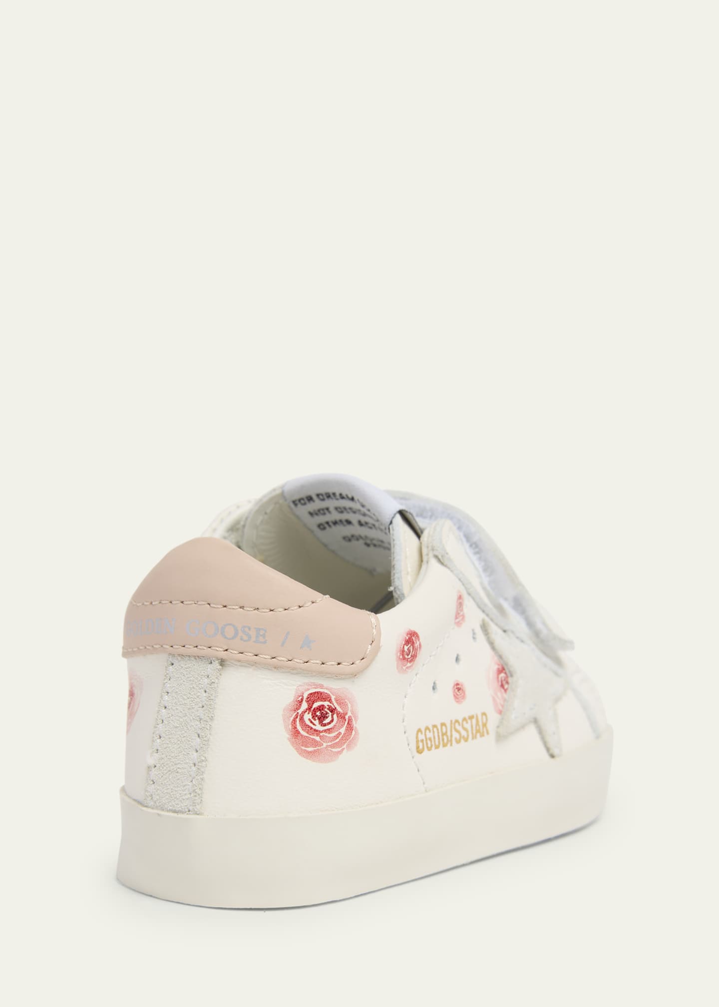 Golden Goose Girl's Baby School Nappa Leather & Suede Sneakers, Baby Image 3 of 4