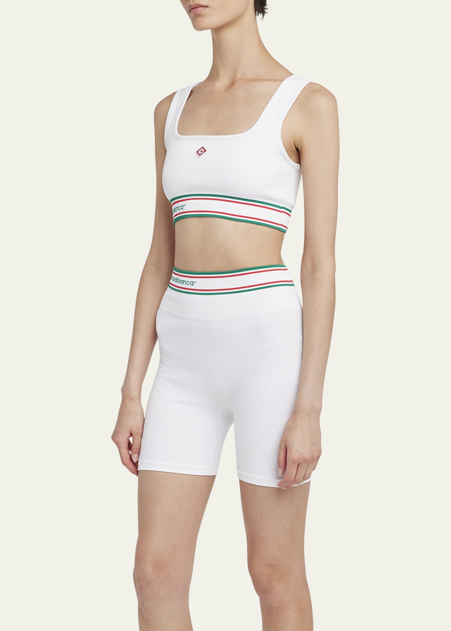 CASABLANCA Seamless Ribbed Sports Bra Image 4 of 5