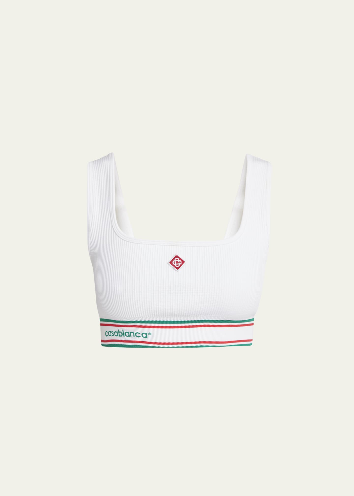 CASABLANCA Seamless Ribbed Sports Bra Image 1 of 5