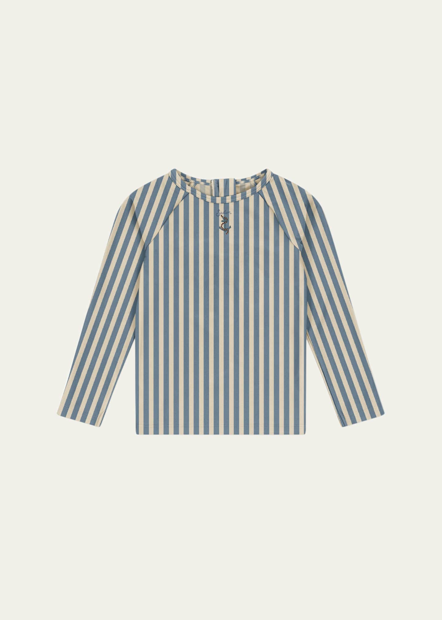 Konges Slojd Boy's Aster Striped Swim Top, Size 9M-10