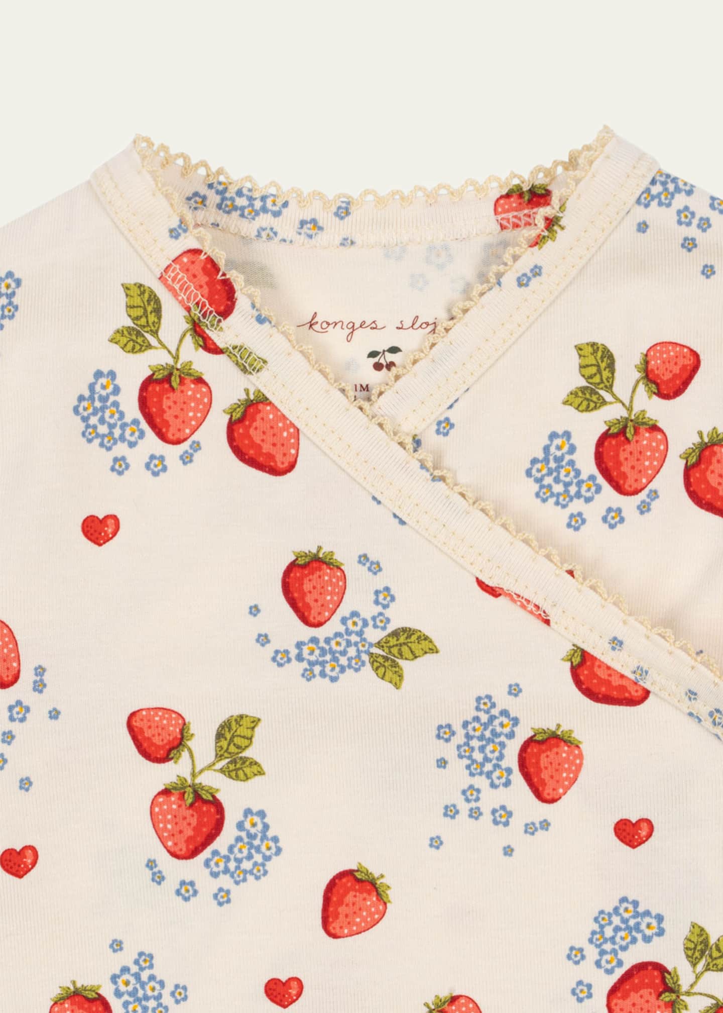 Konges Slojd Kid's Fruit Motif Coverall, Size Premie-6M Image 3 of 3
