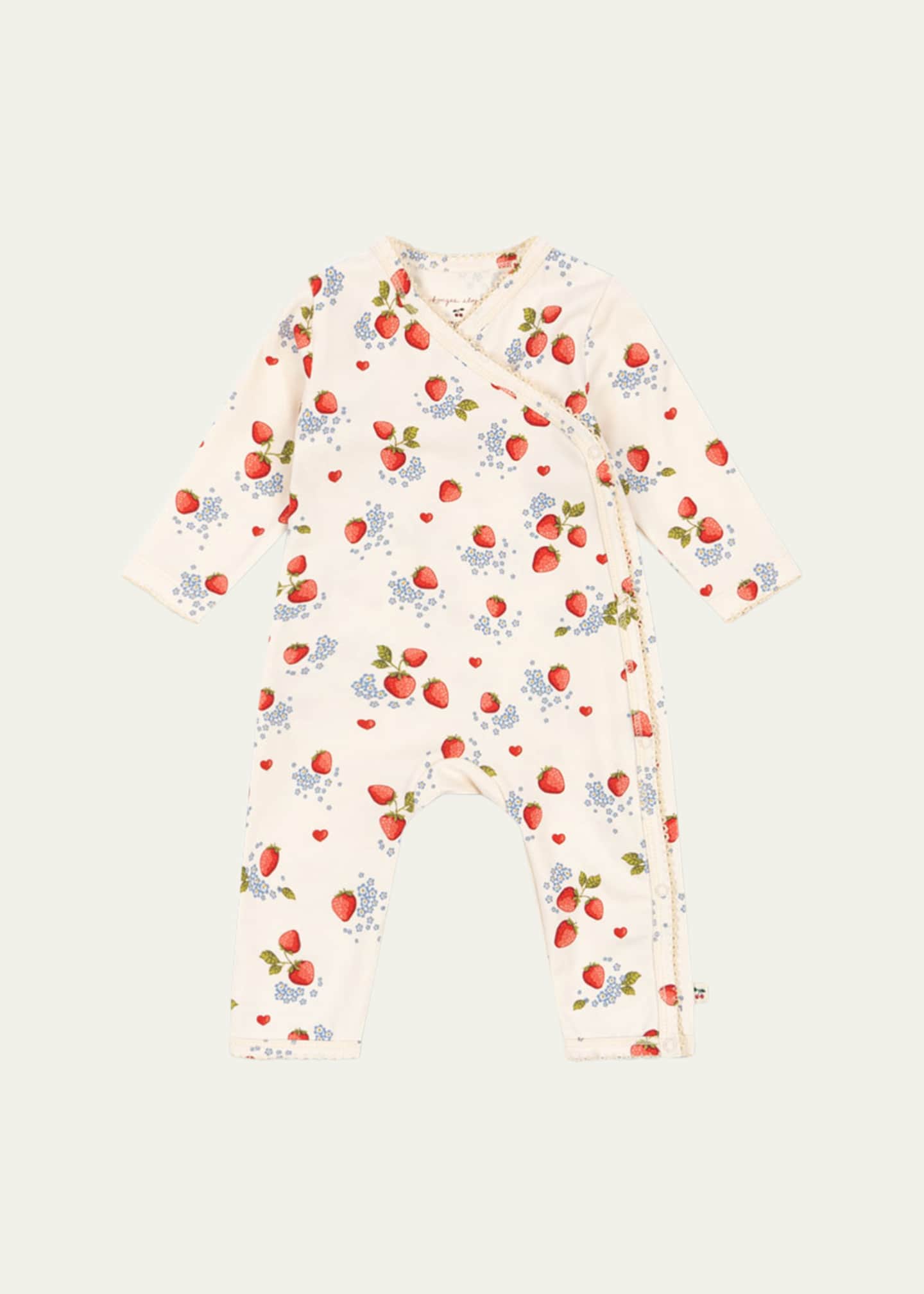 Konges Slojd Kid's Fruit Motif Coverall, Size Premie-6M Image 1 of 3