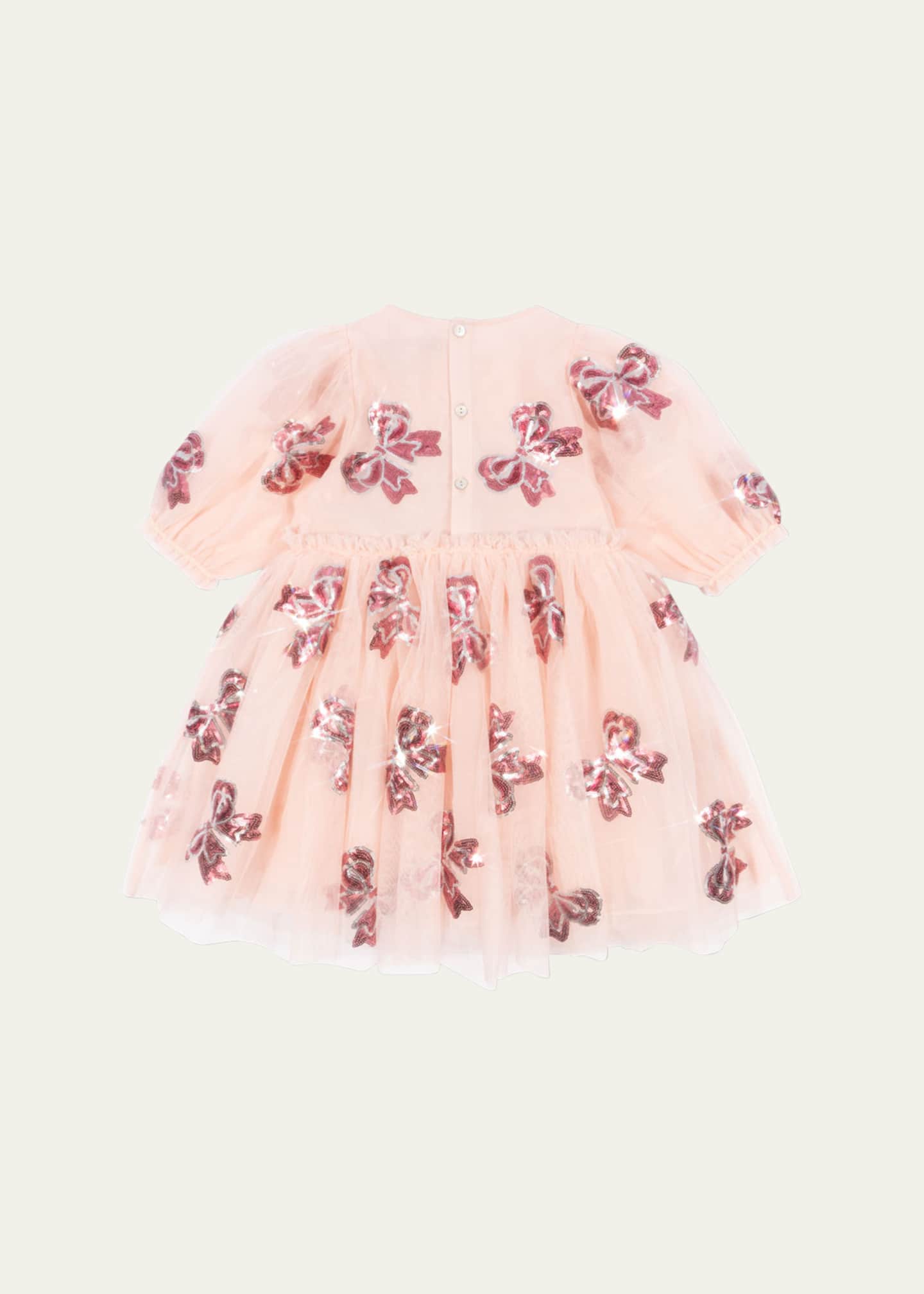 Konges Slojd Girl's Yvonne Tulle Embellished Bows Fairy Dress, Size 18M-10 Image 2 of 2