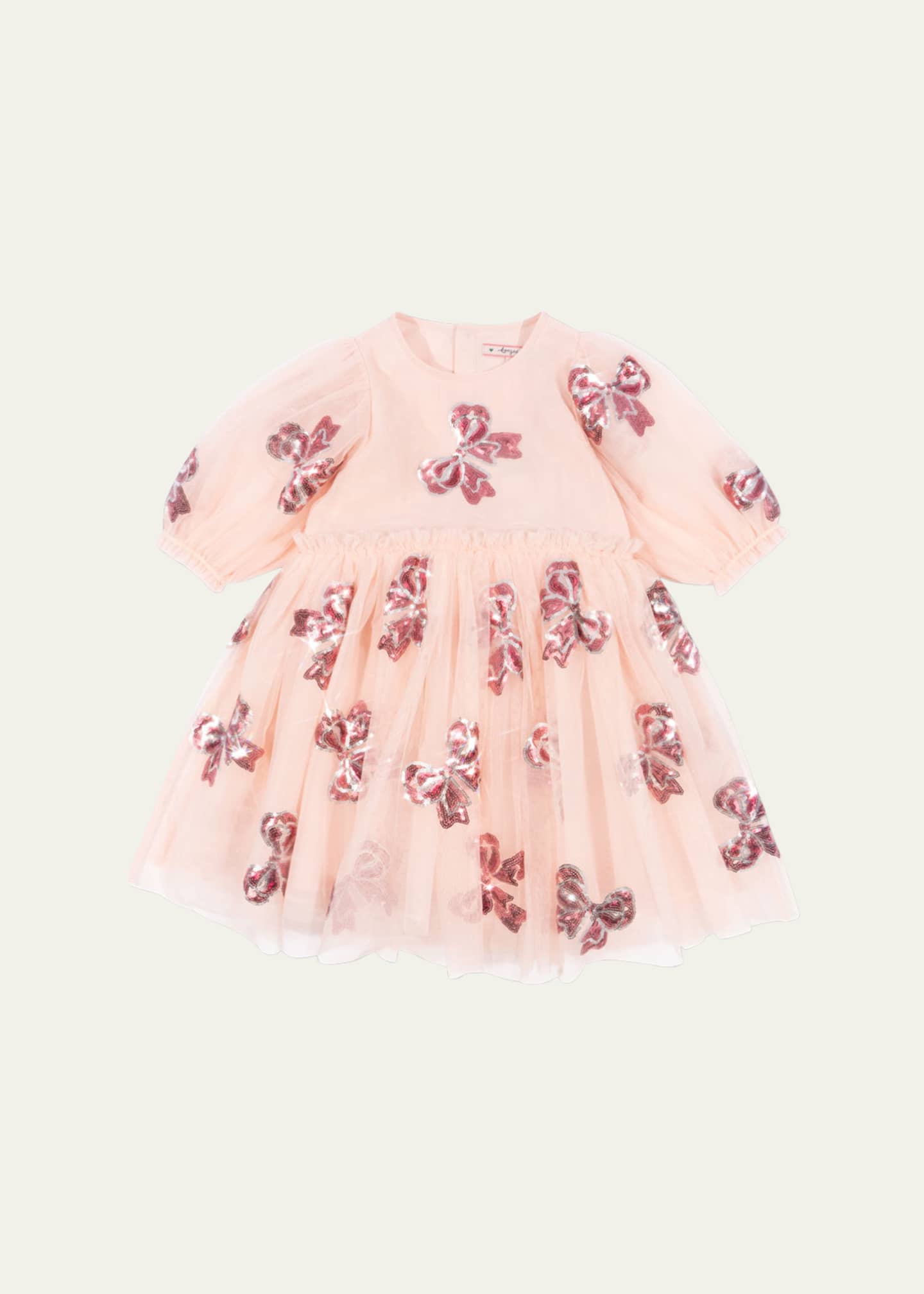 Konges Slojd Girl's Yvonne Tulle Embellished Bows Fairy Dress, Size 18M-10 Image 1 of 2
