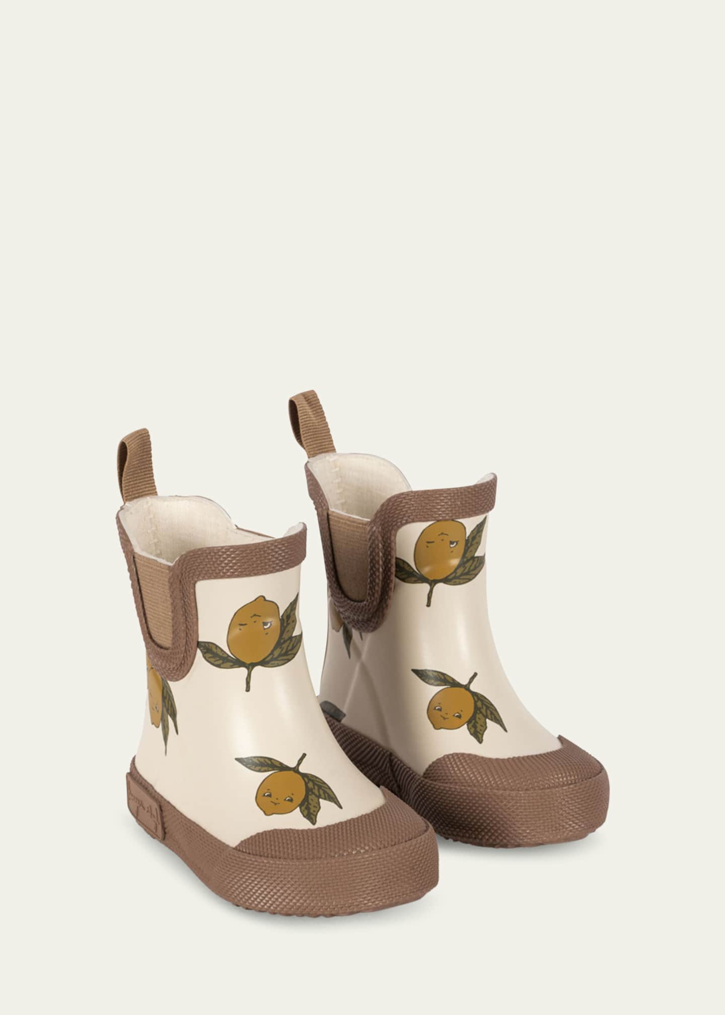 Konges Slojd Boy's Lemon Printed Rubber Welly Boots, Baby/Toddler/Kids Image 2 of 3