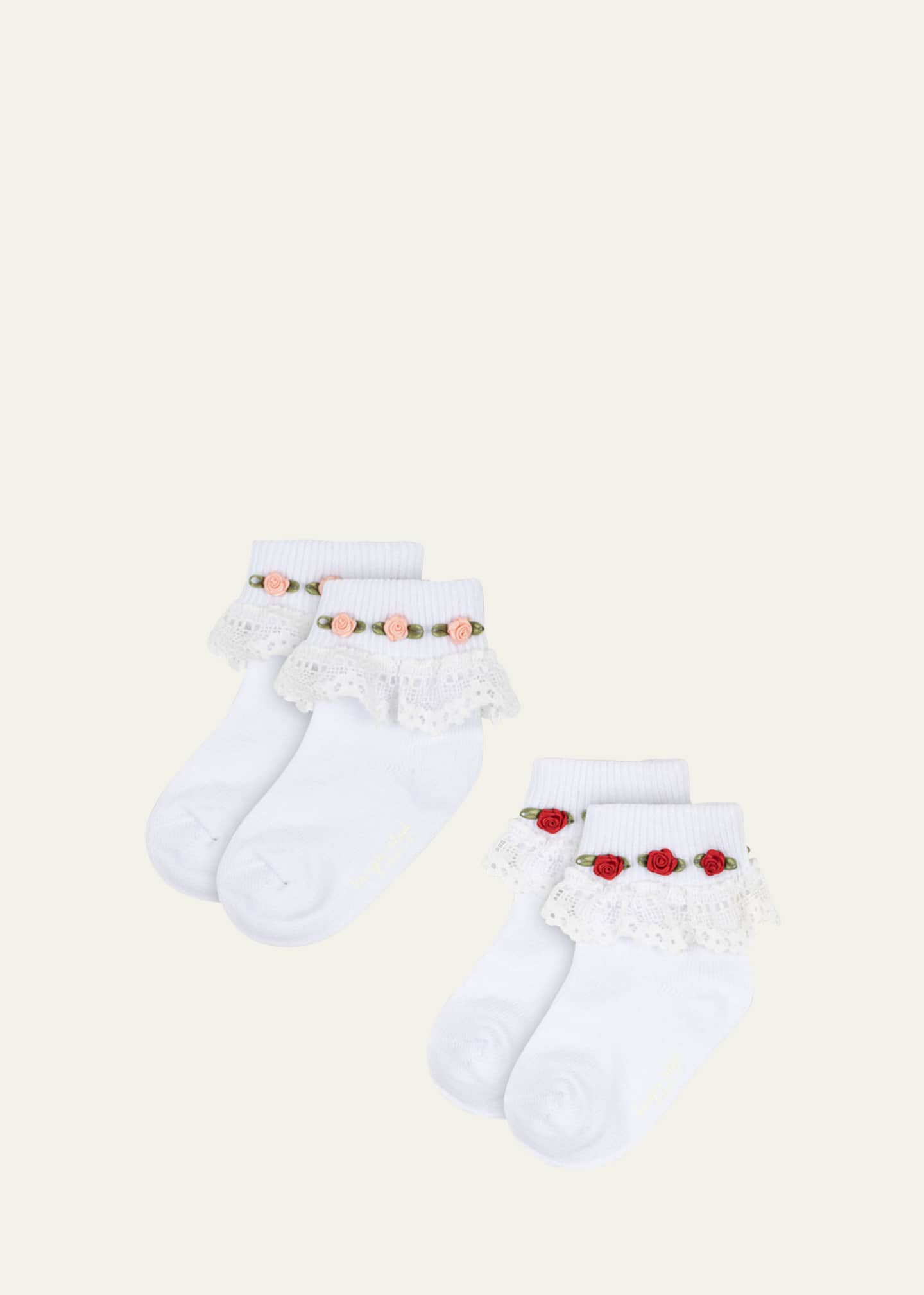 Konges Slojd Girl's Rosette Lace Socks Image 1 of 2