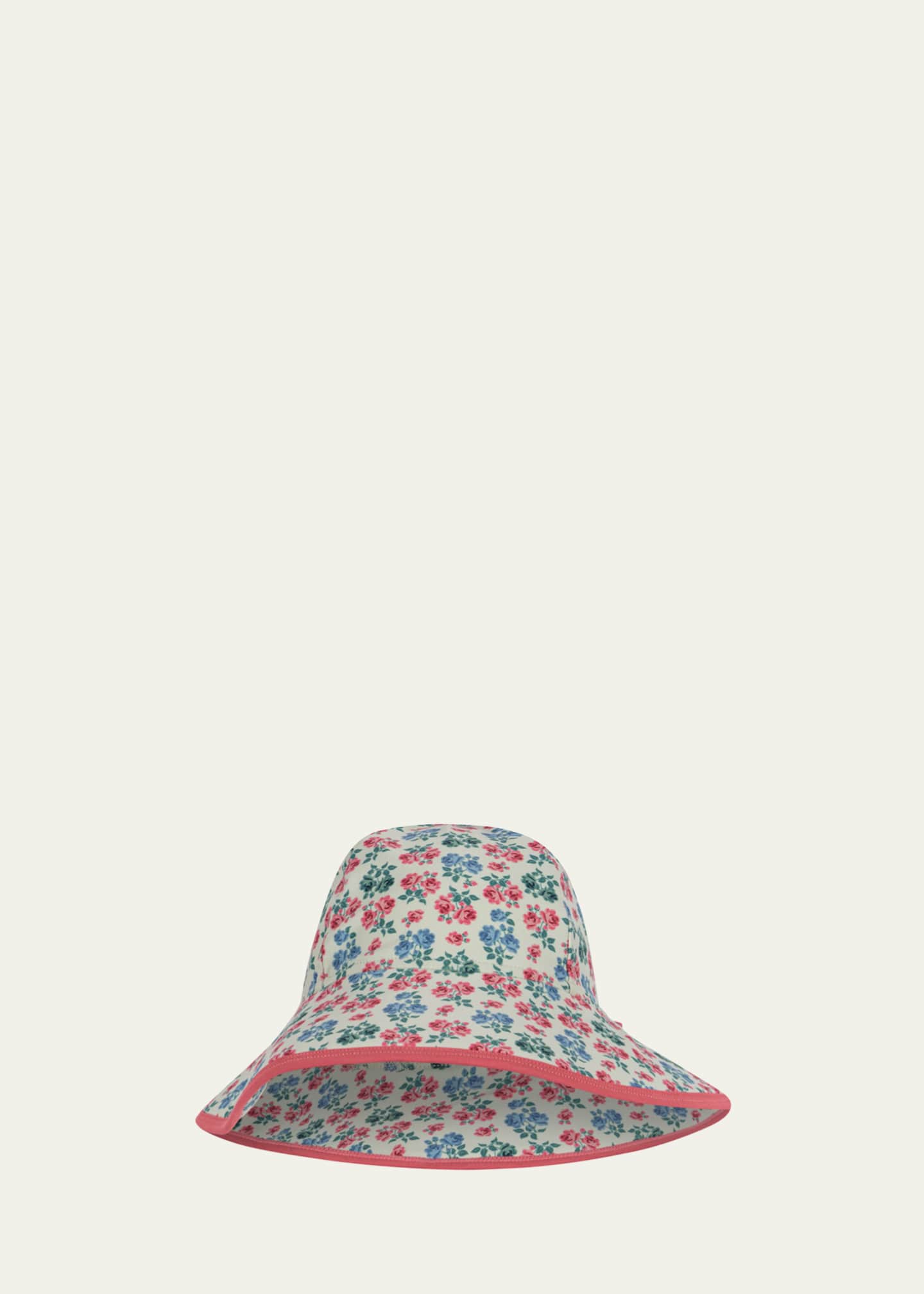 Konges Slojd Girl's Edith Floral-Print Sun Hat Image 2 of 2