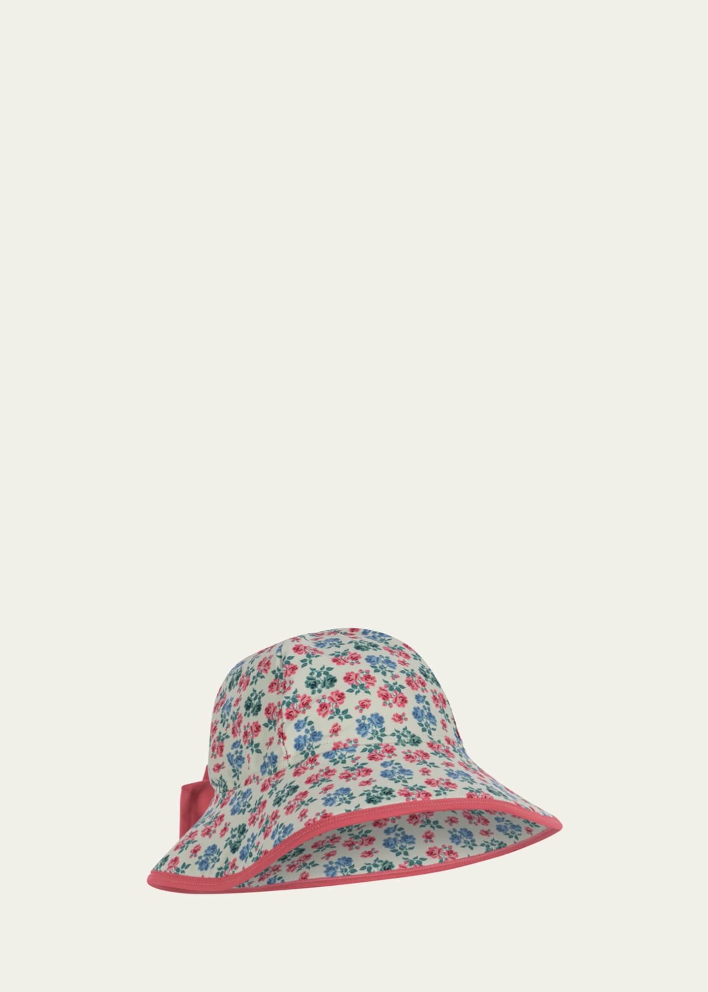 Konges Slojd Girl's Edith Floral-Print Sun Hat Image 1 of 2