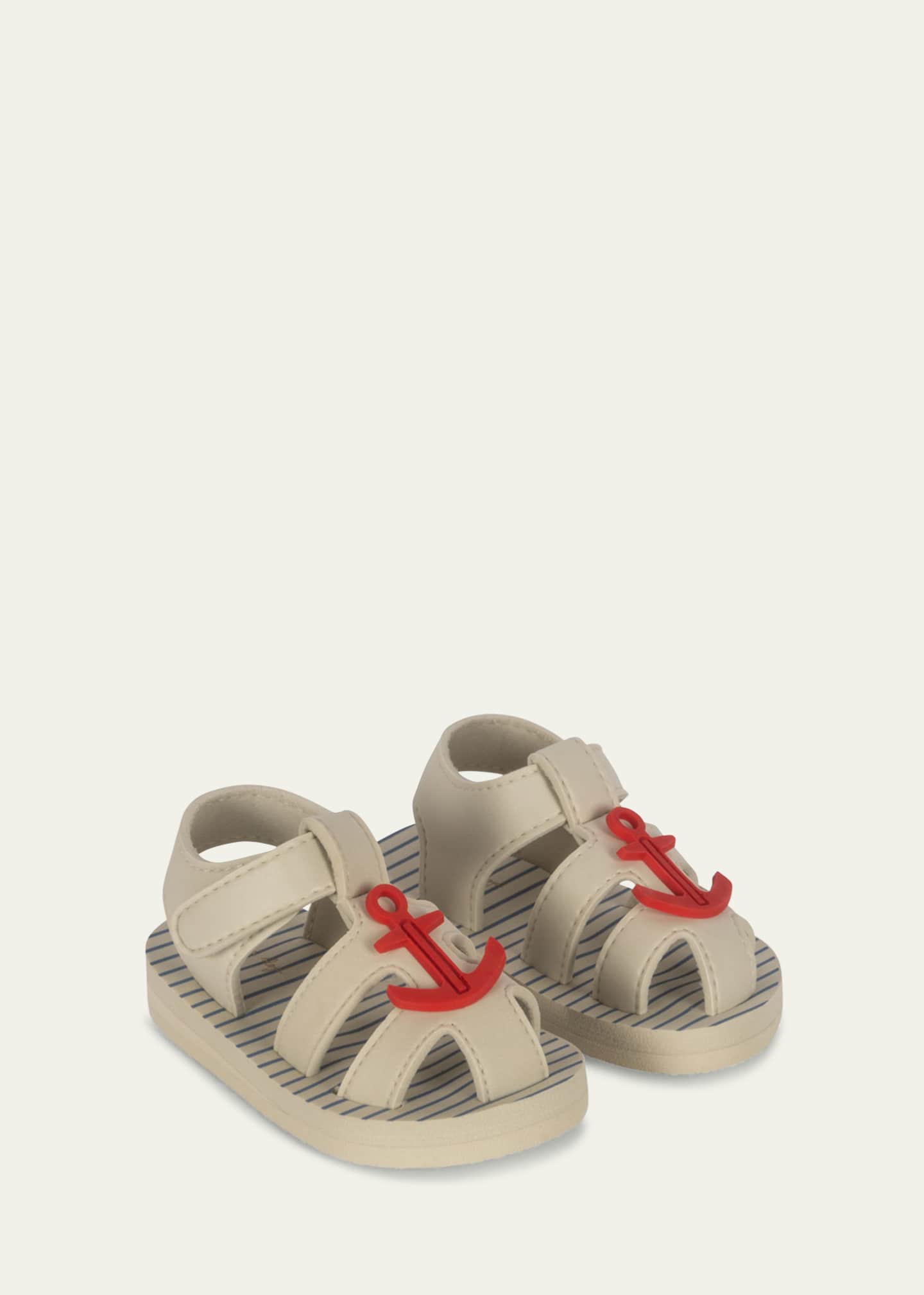 Konges Slojd Boy's Sable Anchor Caged Grip-Strap Sandals, Baby/Toddlers Image 2 of 2
