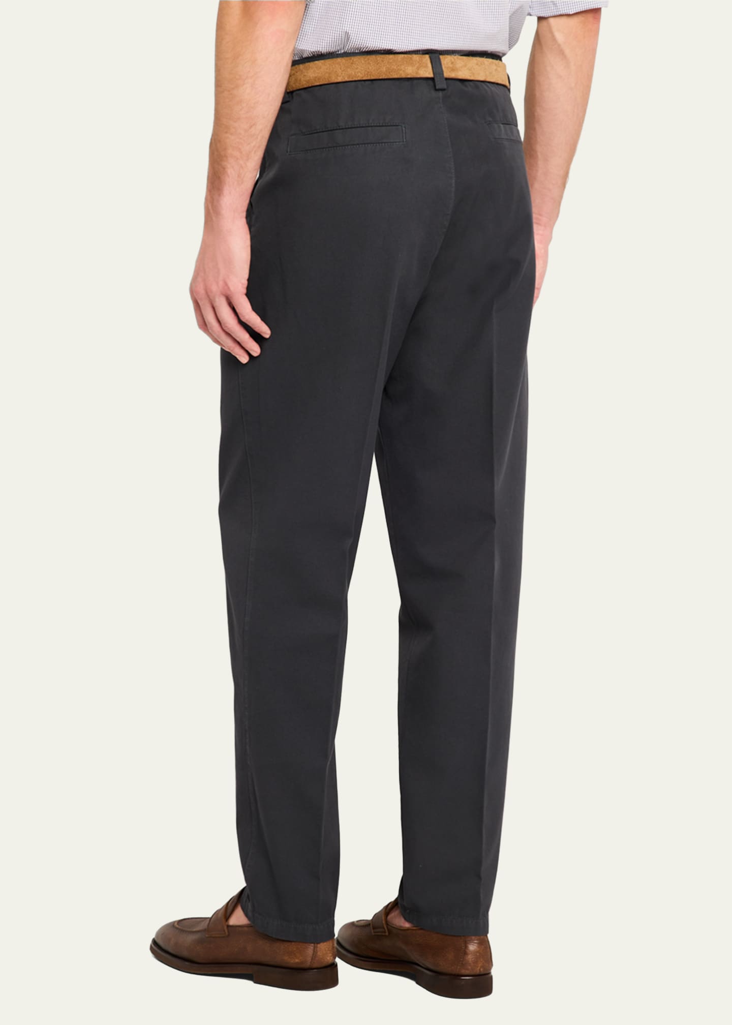 Brunello Cucinelli Men's Exclusive Cotton Five-Pocket Pants Image 3 of 5