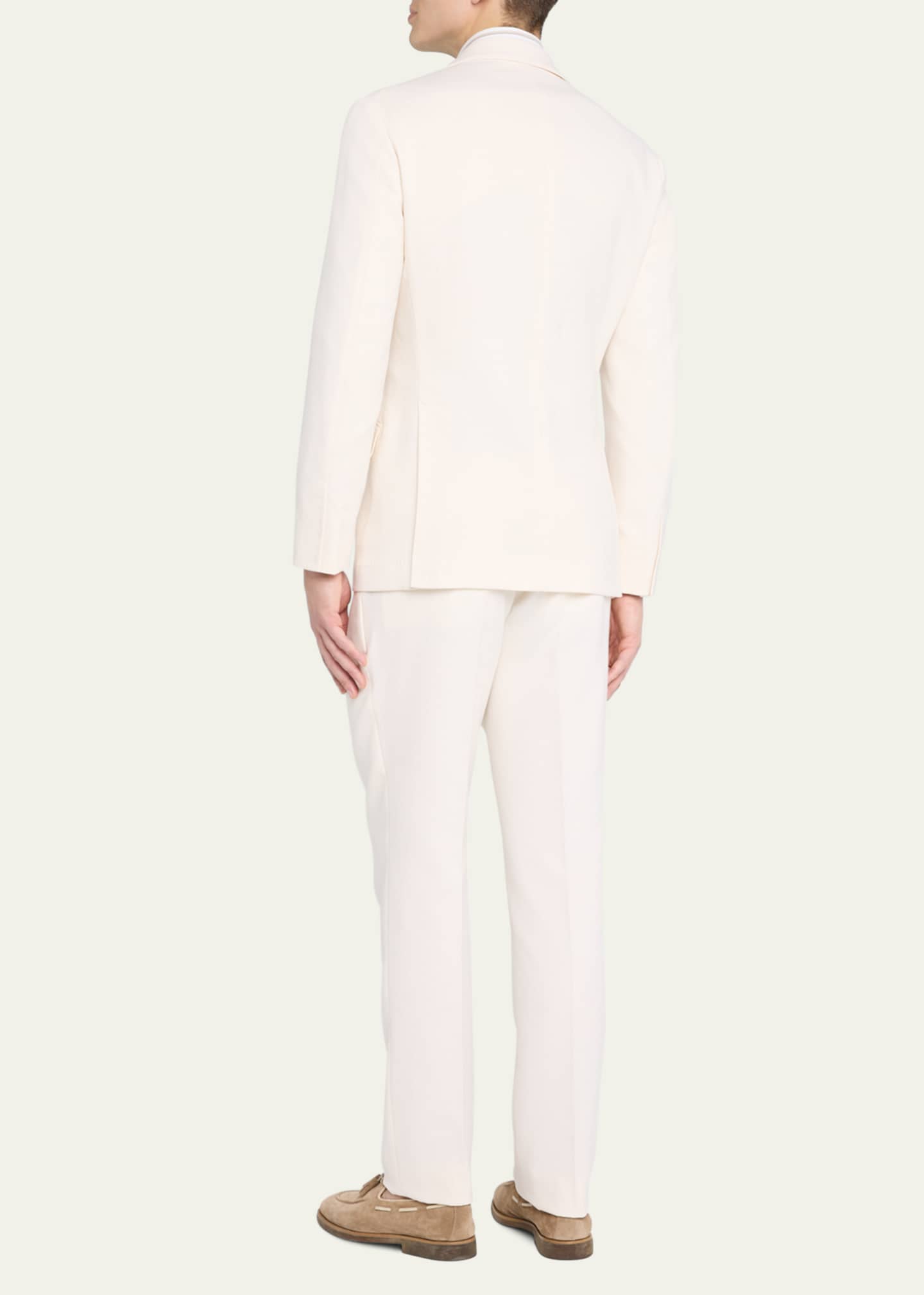 Brunello Cucinelli Men's Cotton Gabardine Suit Image 3 of 5