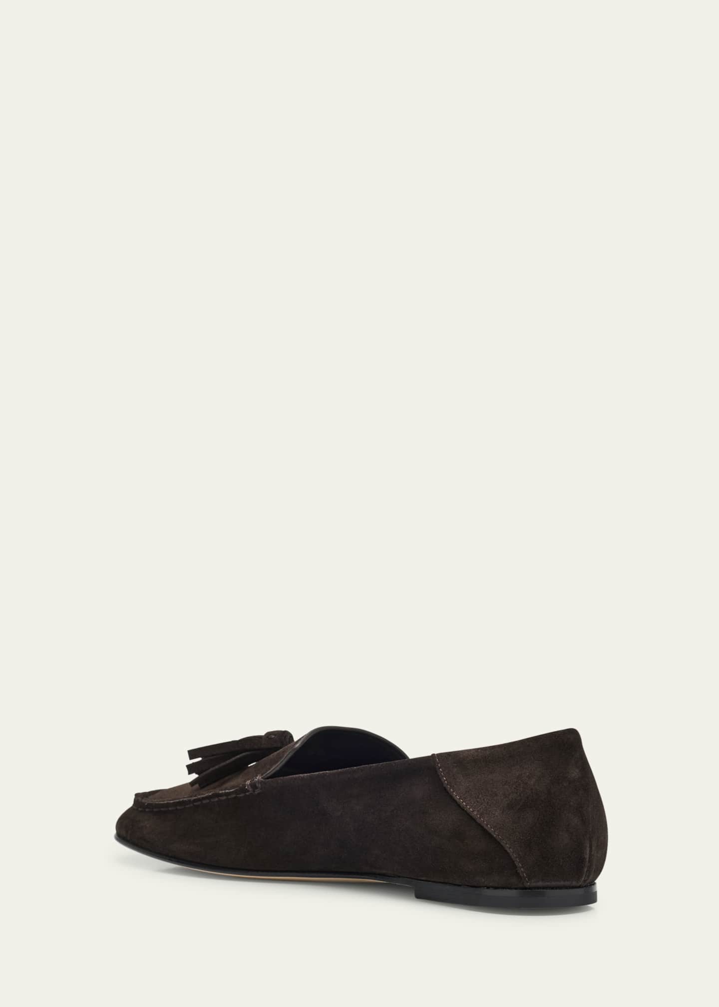 Dear Frances Drew Suede Tassel Loafers Image 4 of 6