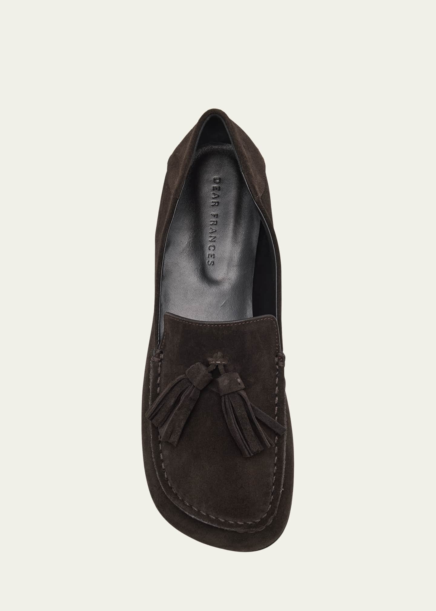 Dear Frances Drew Suede Tassel Loafers Image 6 of 6