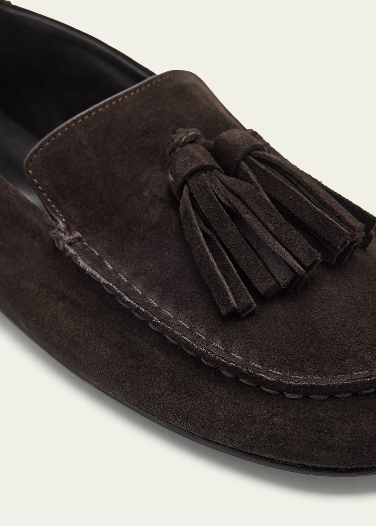 Dear Frances Drew Suede Tassel Loafers Image 5 of 6