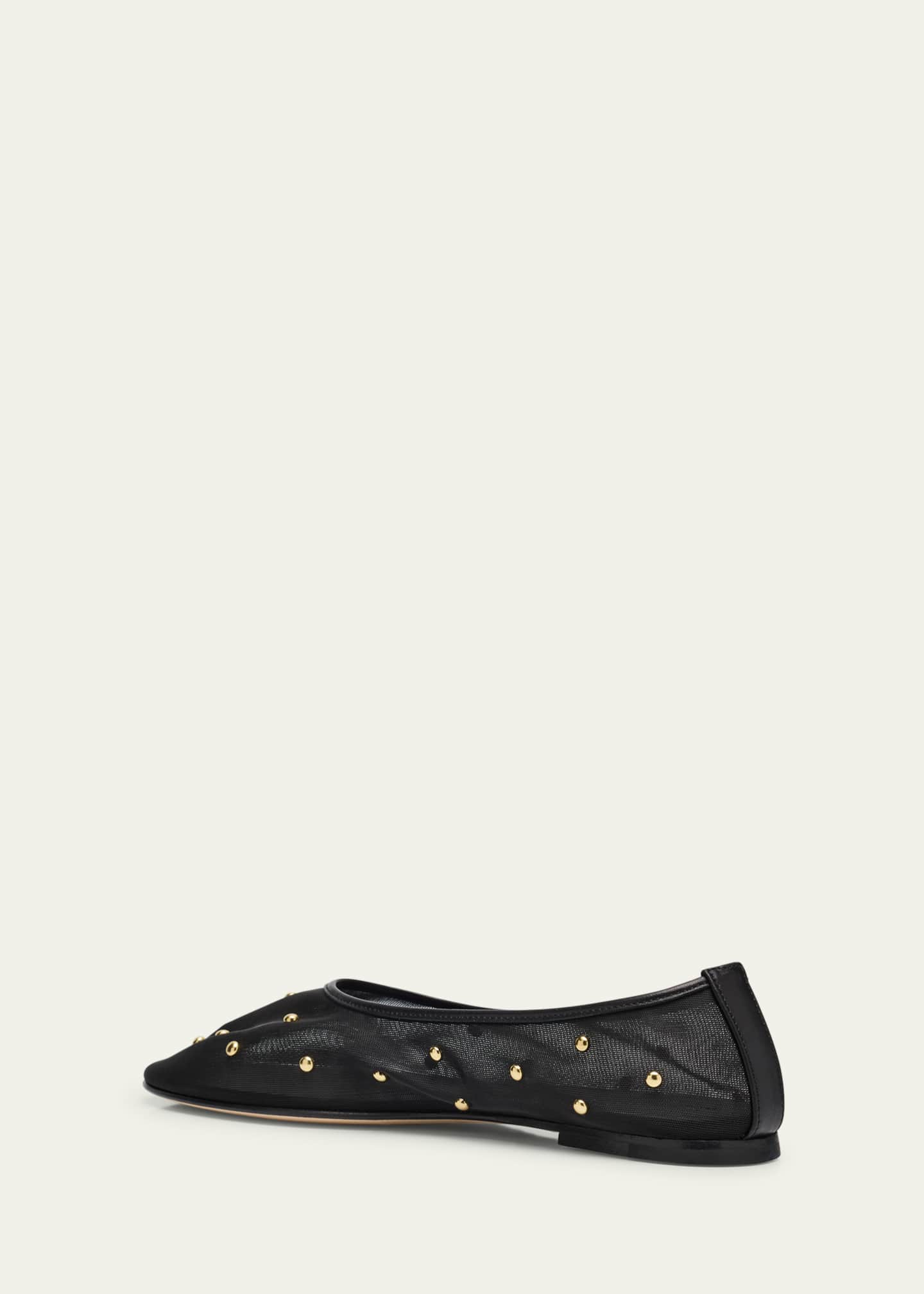 Dear Frances Balla Studded Mesh Ballerina Flats Image 3 of 5