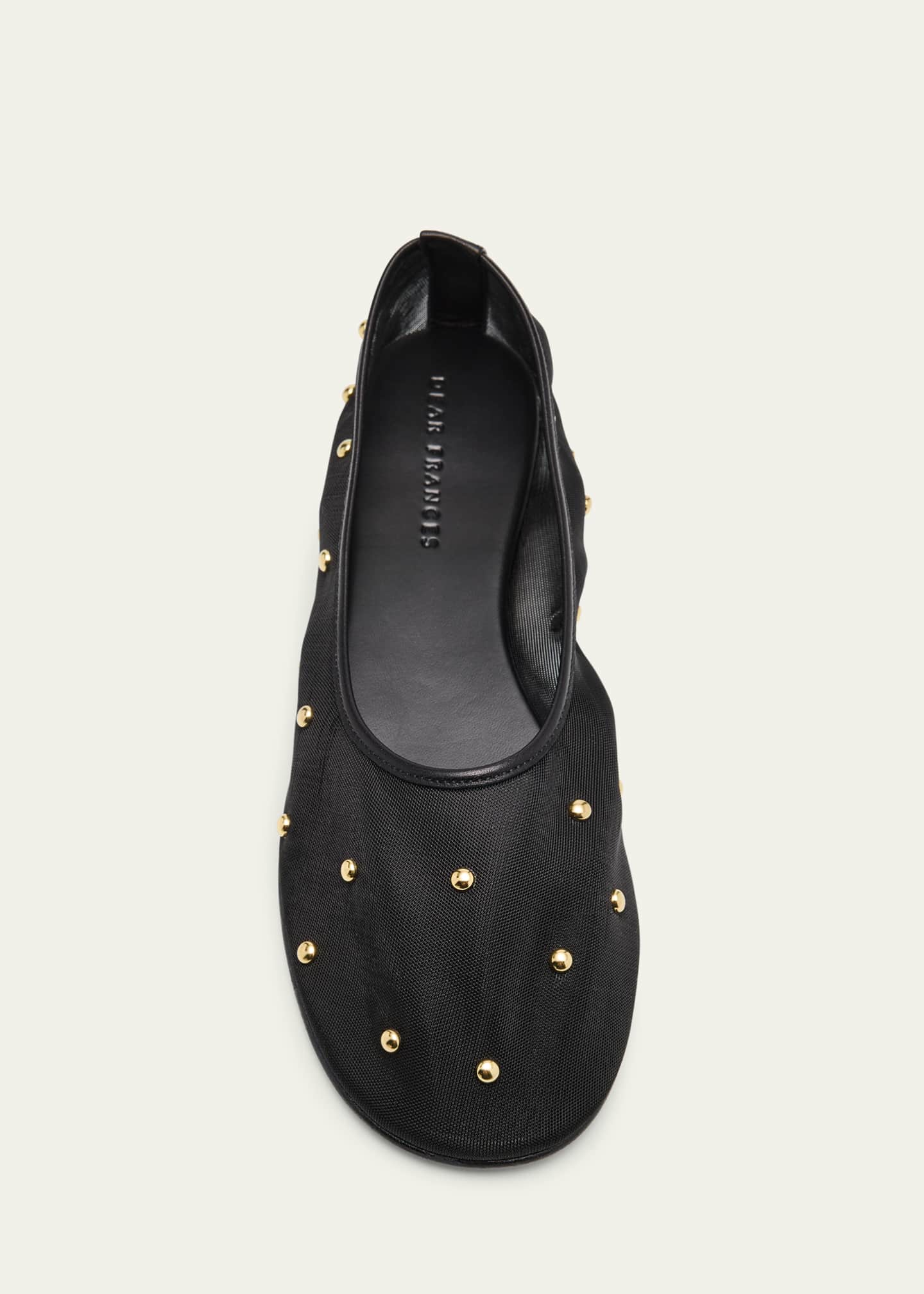 Dear Frances Balla Studded Mesh Ballerina Flats Image 5 of 5