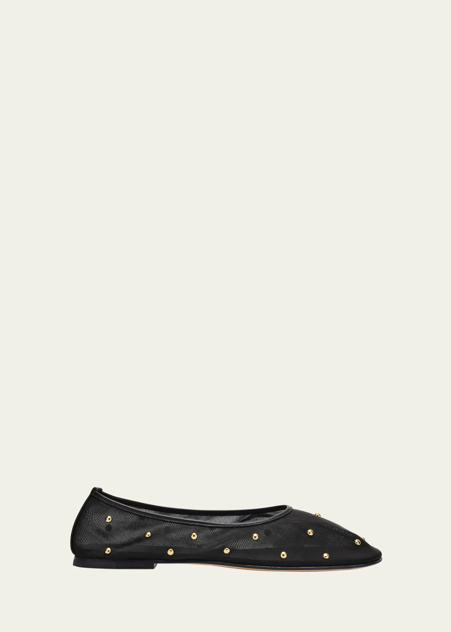 Dear Frances Balla Studded Mesh Ballerina Flats Image 1 of 5