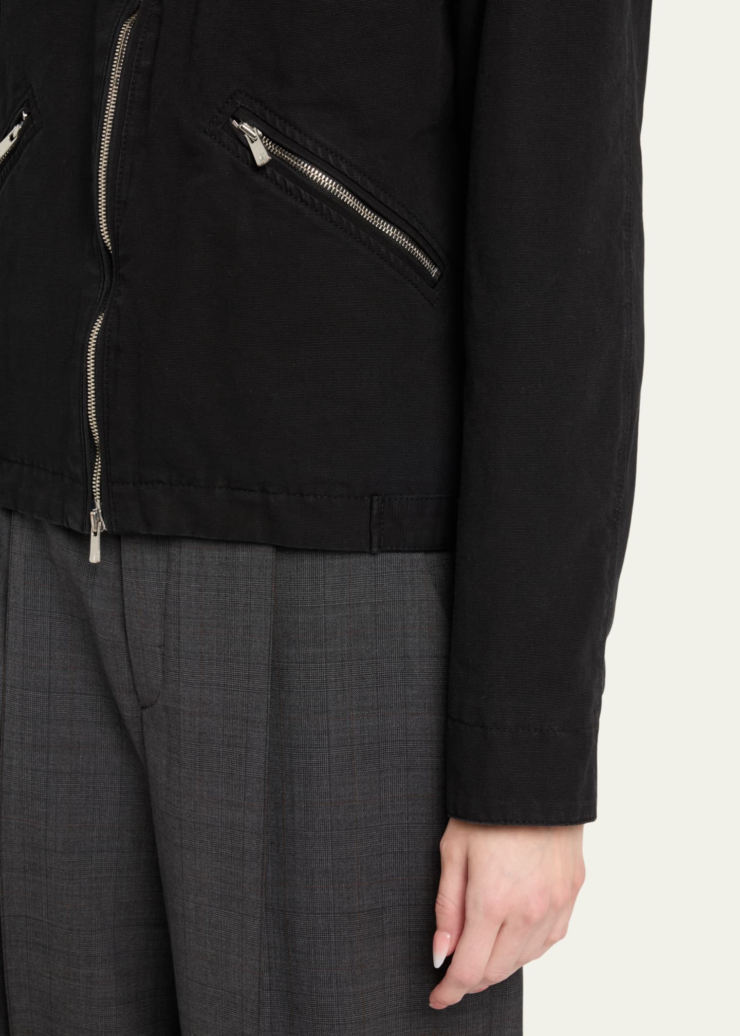 TONYWACK Leather Collar Work Jacket Image 5 of 5