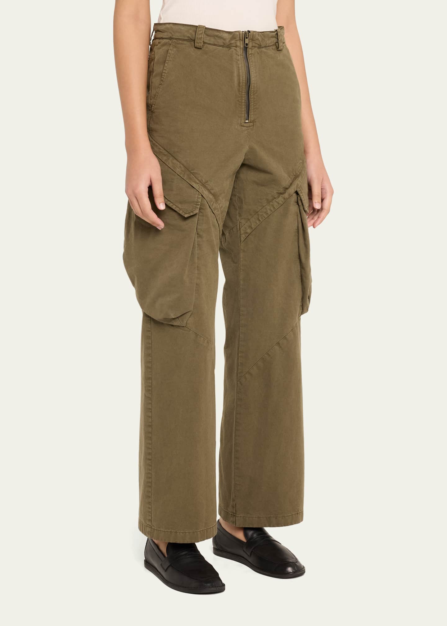 新しく着き TONYWACK Garment-Dyed Zip-Front Cargo Pants - Bergdorf Goodman メンズウェア
