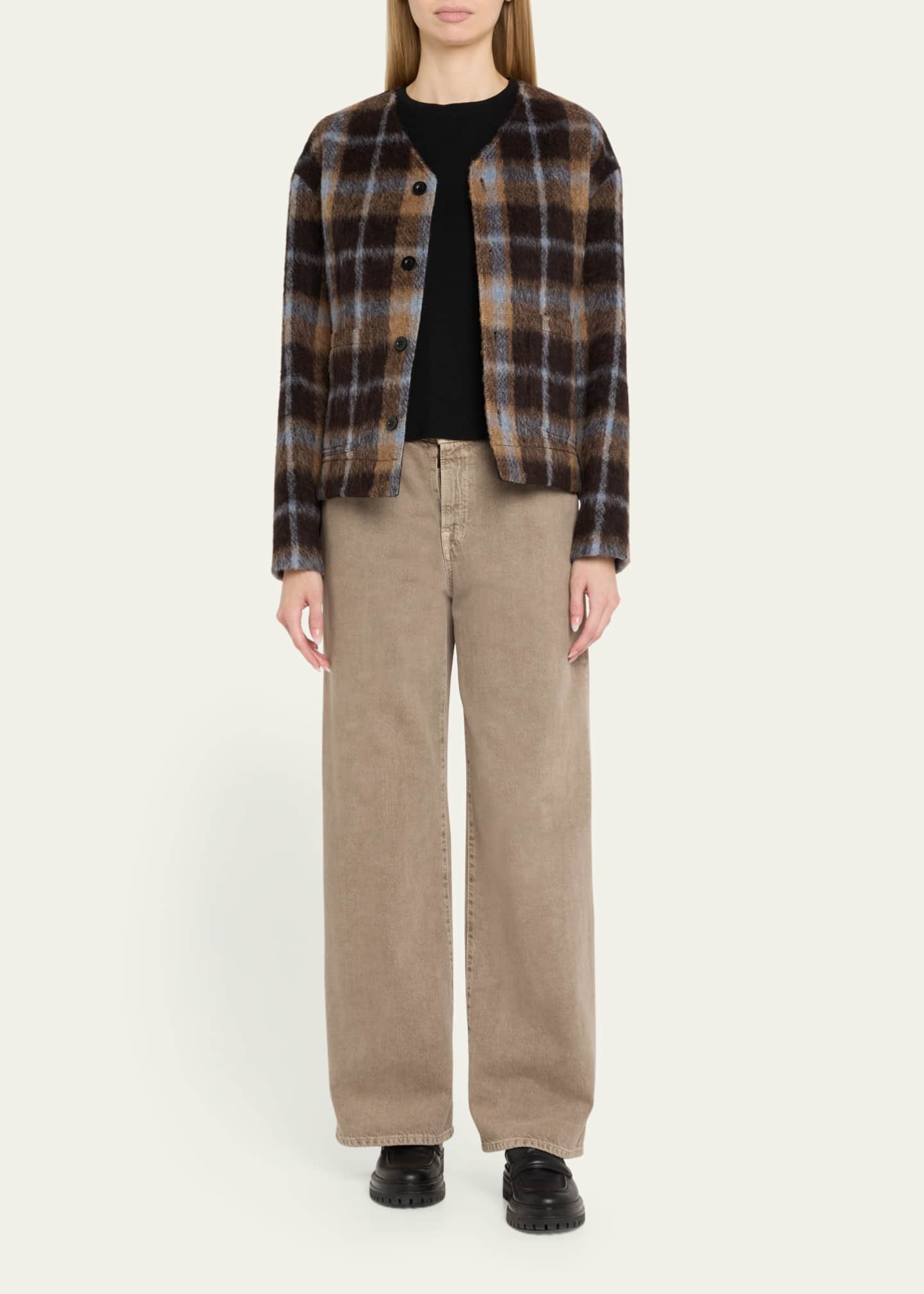 Blouson Check Wool Jacket - Thumbnail 2