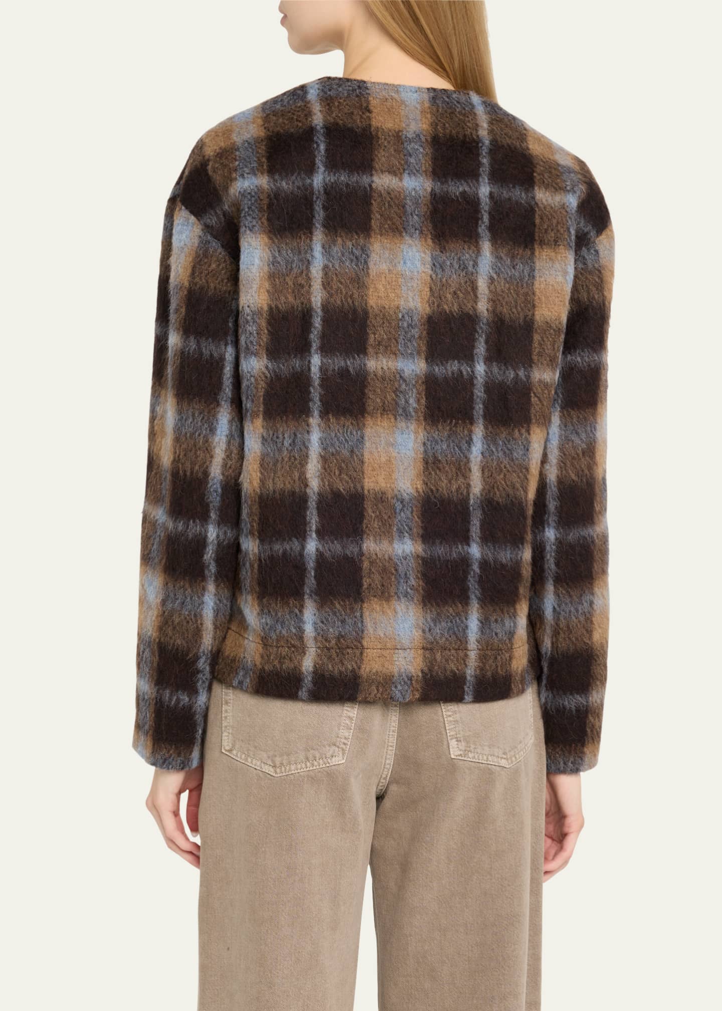 Blouson Check Wool Jacket - Thumbnail 3