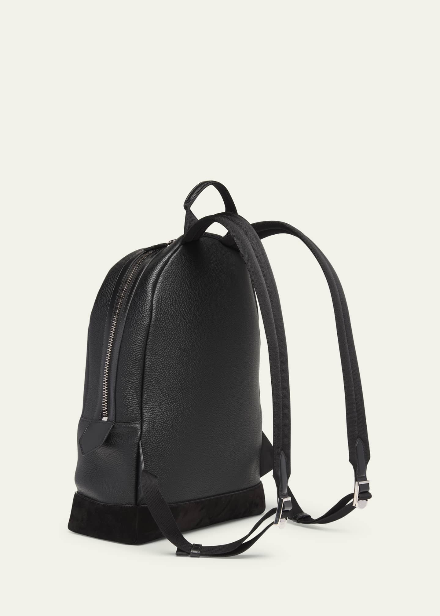 TOM FORD Men's Large Grained Leather Backpack Image 3 of 5