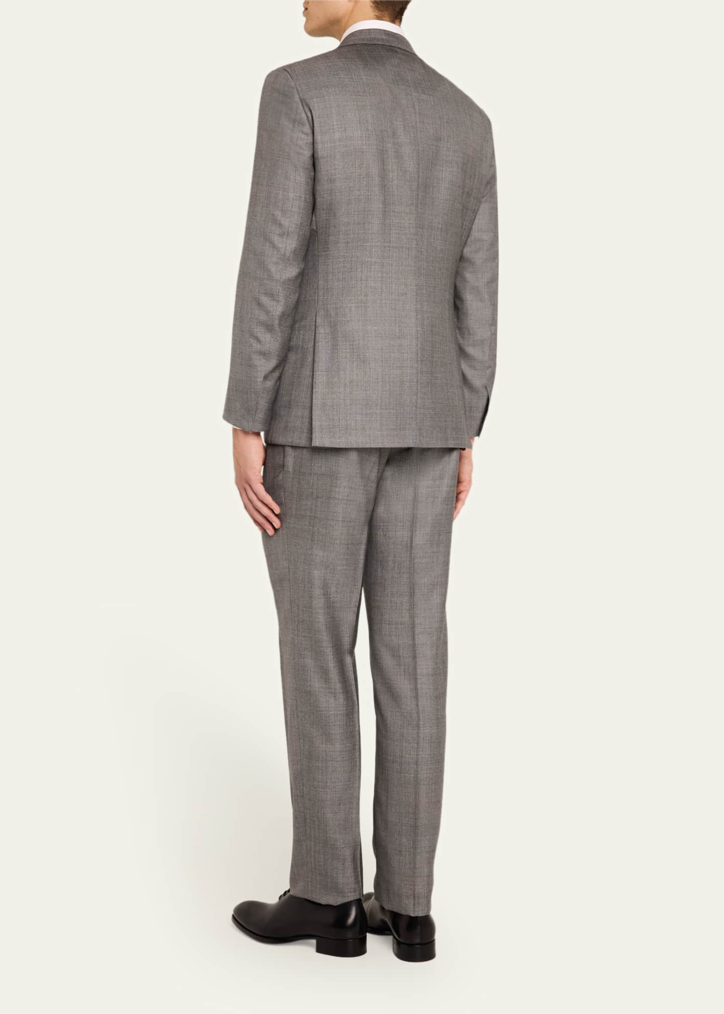 Brioni Men's Wool-Silk Plaid Suit Image 3 of 8