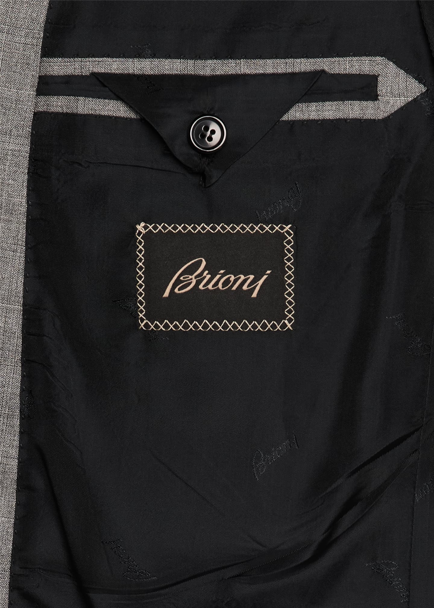 Brioni Men's Wool-Silk Plaid Suit Image 7 of 8
