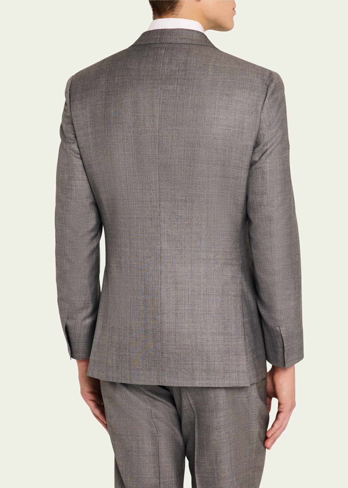 Brioni Men's Wool-Silk Plaid Suit Image 5 of 8
