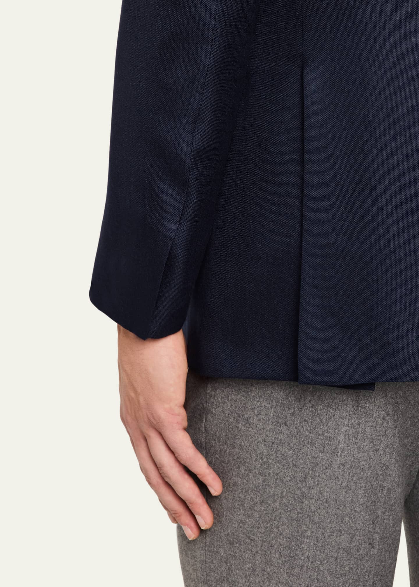Brioni Men's Textured Cashmere-Silk Sport Coat Image 8 of 8