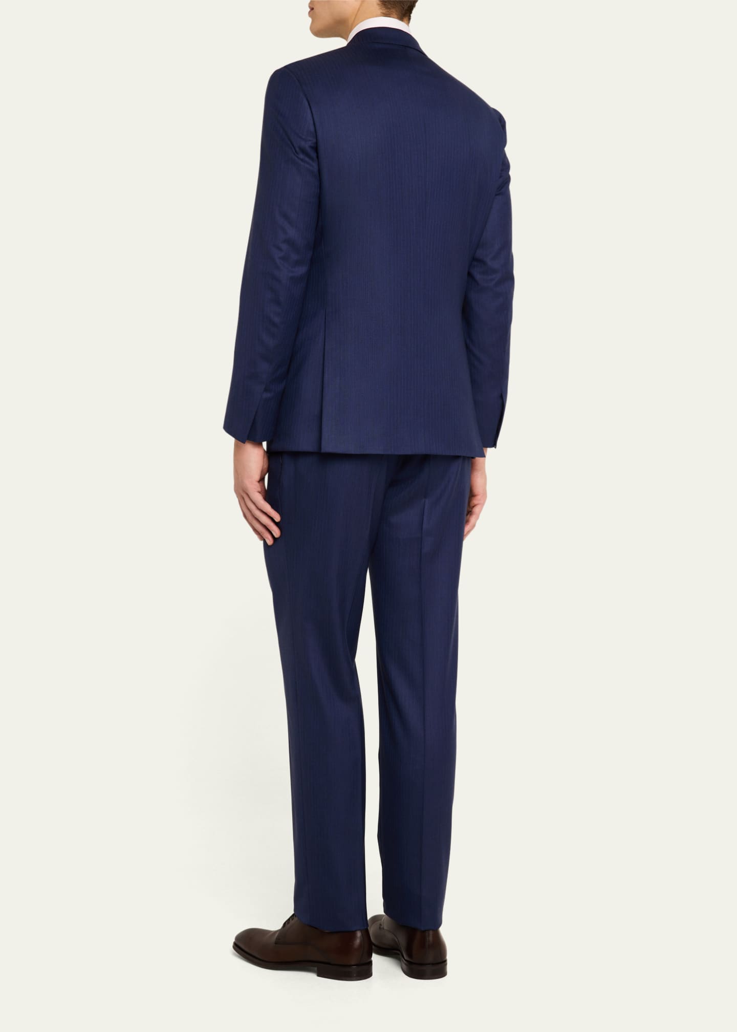 Brioni Men's Brunico Tonal Striped Suit Image 3 of 8