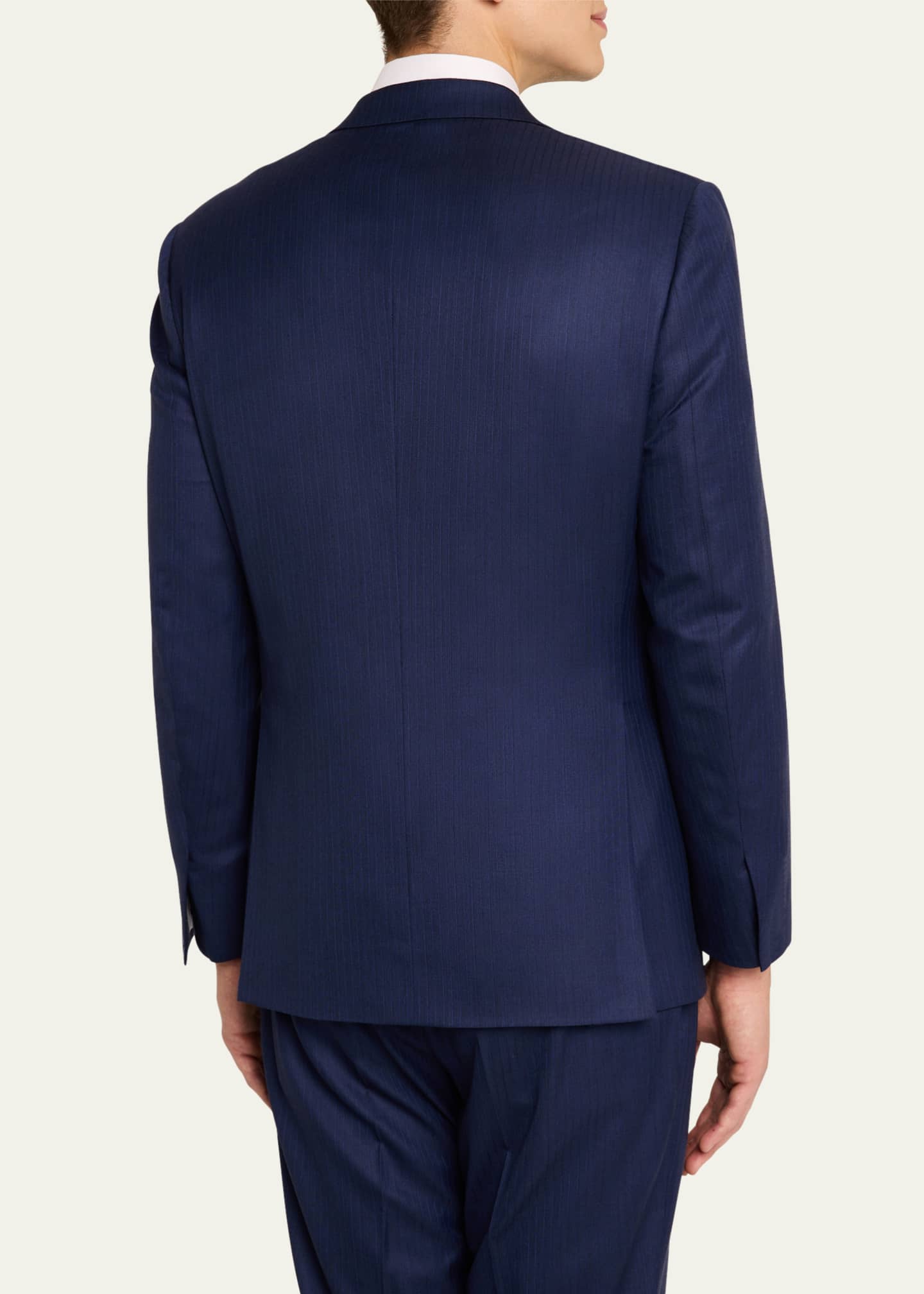 Brioni Men's Brunico Tonal Striped Suit Image 5 of 8