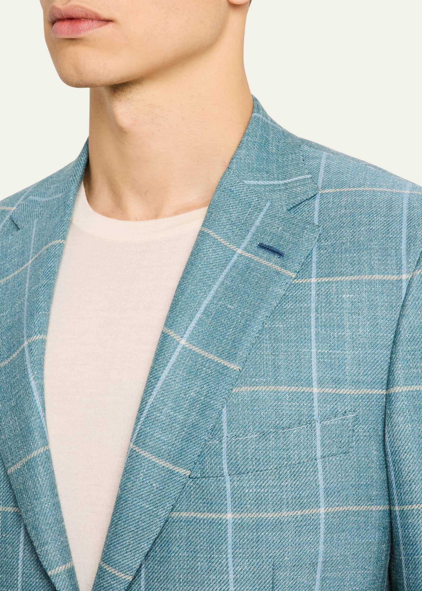 Brioni Men's Windowpane Sport Coat Image 5 of 8