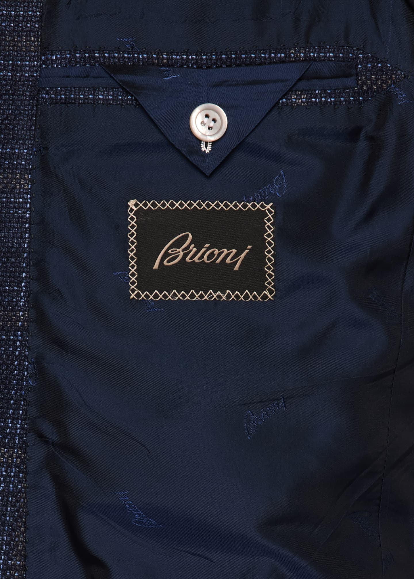 Brioni Men's Enlarged Check Sport Coat Image 6 of 7