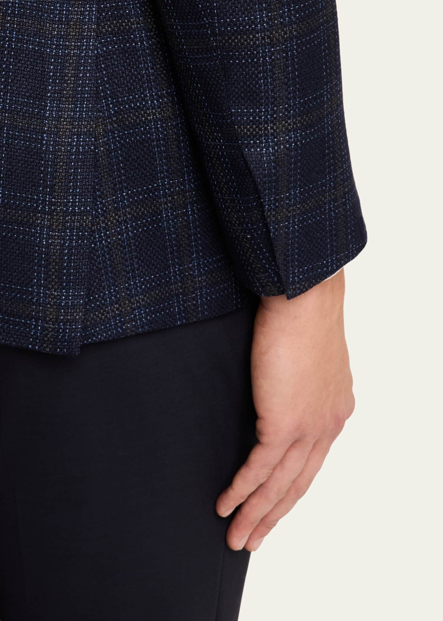 Brioni Men's Enlarged Check Sport Coat Image 7 of 7