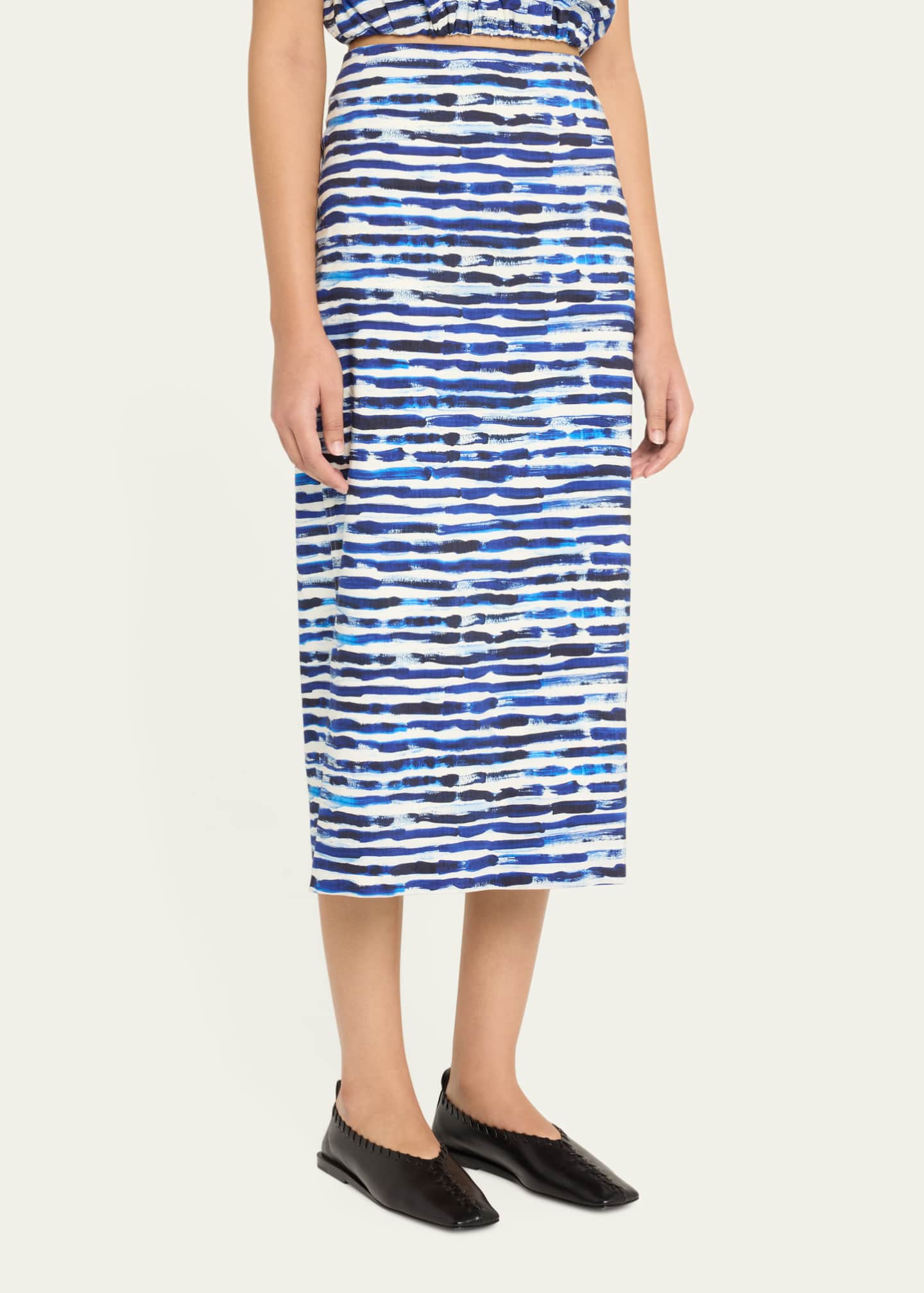 A.L.C. Phoebe Stripe Pencil Skirt Image 4 of 5