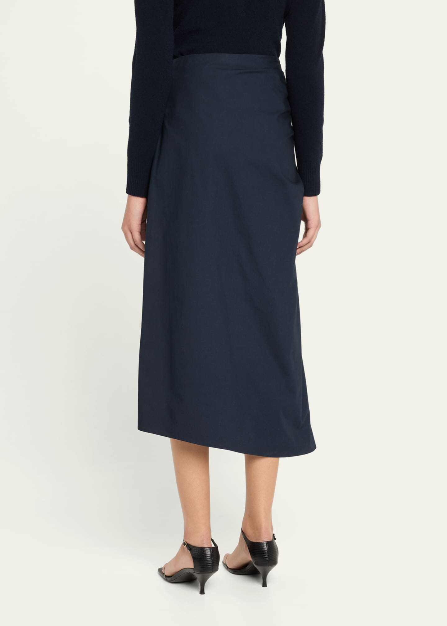 A.L.C. Tessa Ruched Midi Skirt Image 3 of 5