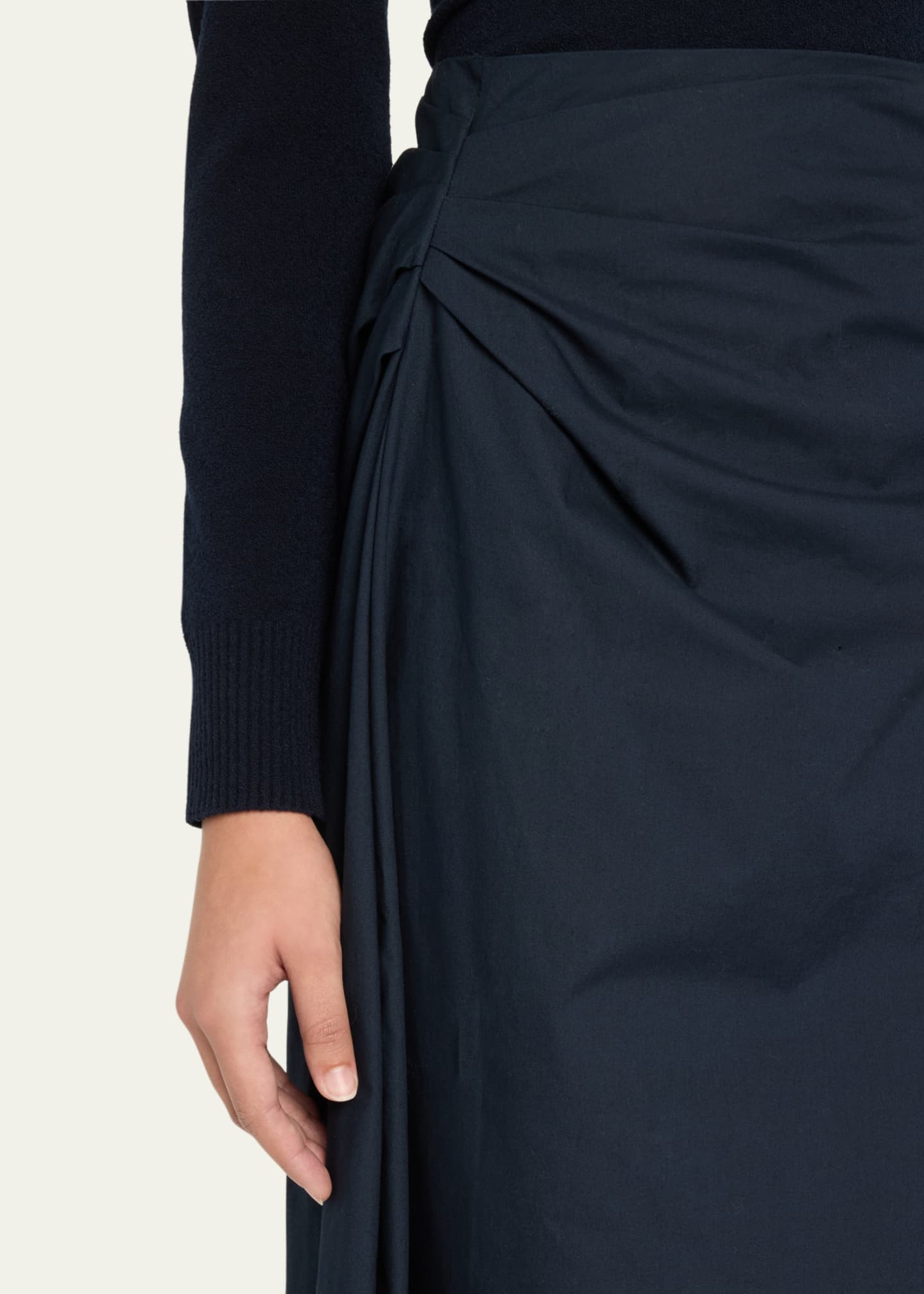 A.L.C. Tessa Ruched Midi Skirt Image 5 of 5