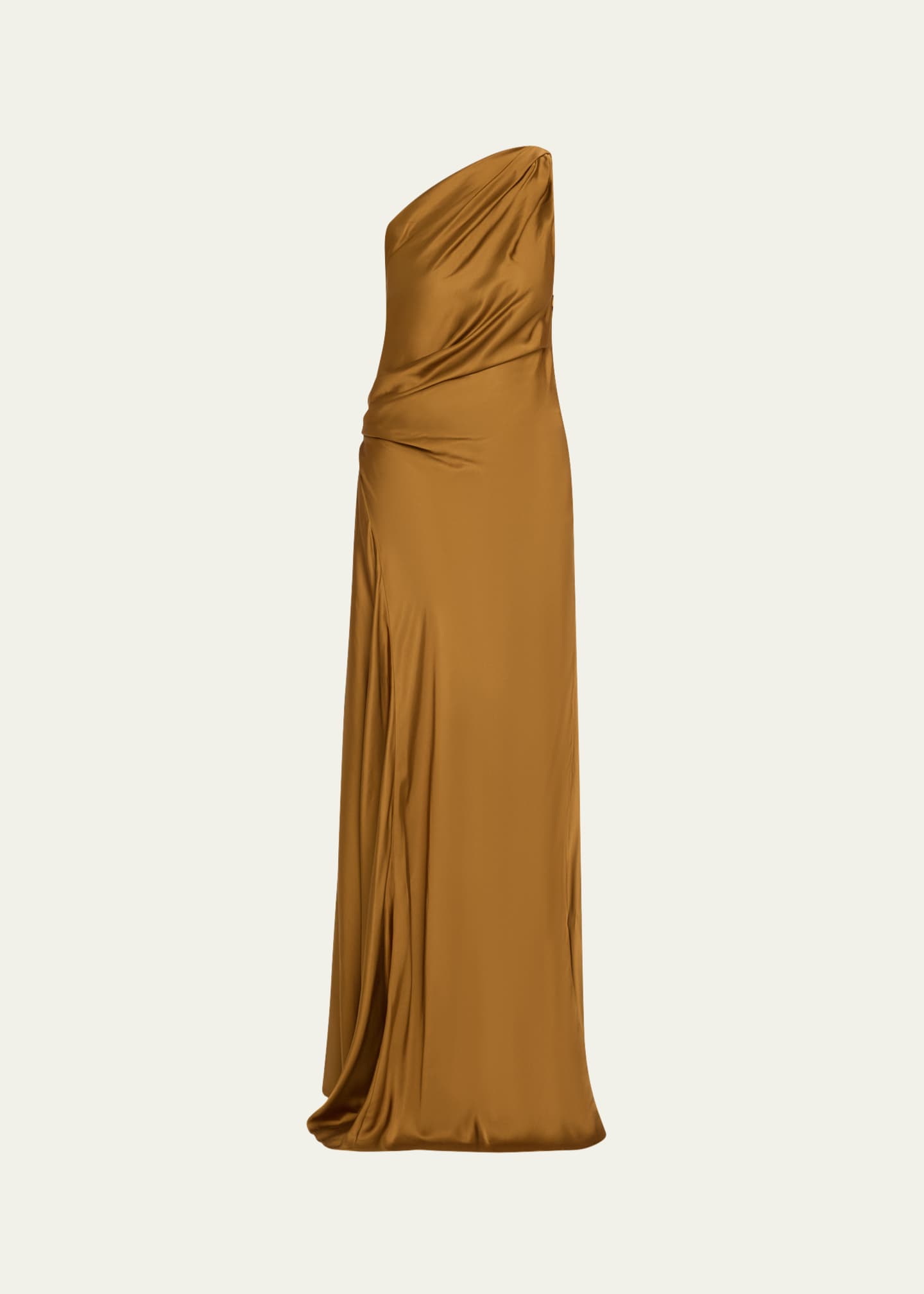 A.L.C. Aster One-Shoulder Satin Gown Image 1 of 5