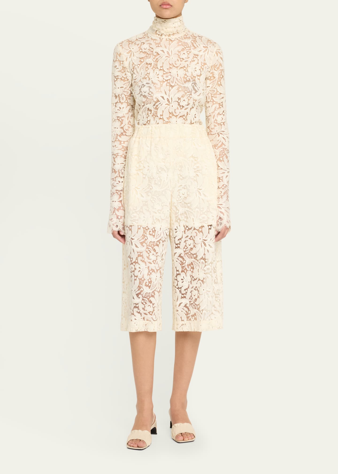 A.L.C. Indy Lace Turtleneck Top Image 2 of 5