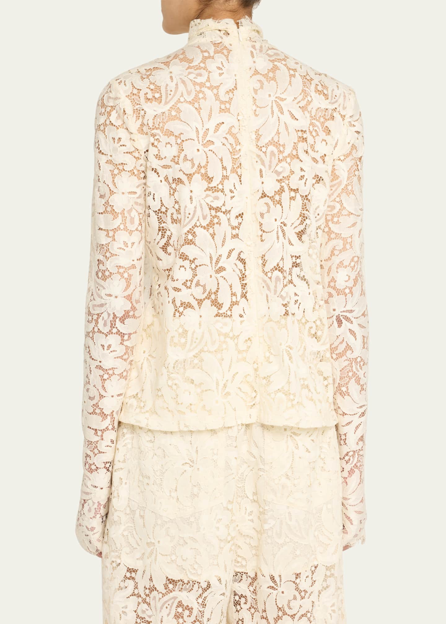 A.L.C. Indy Lace Turtleneck Top Image 3 of 5