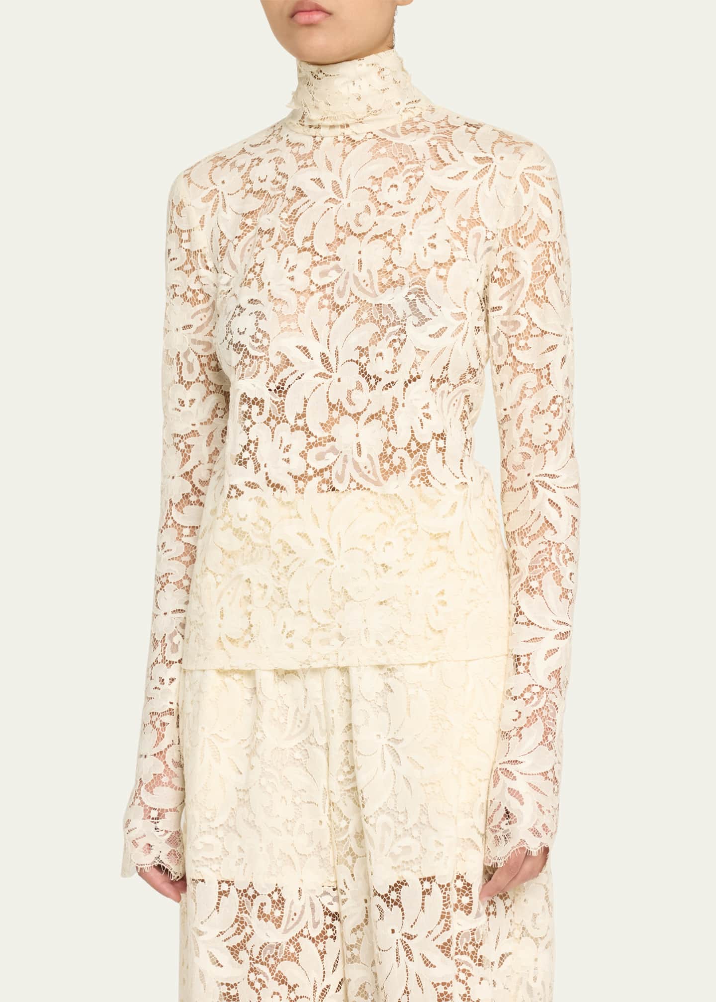 A.L.C. Indy Lace Turtleneck Top Image 4 of 5