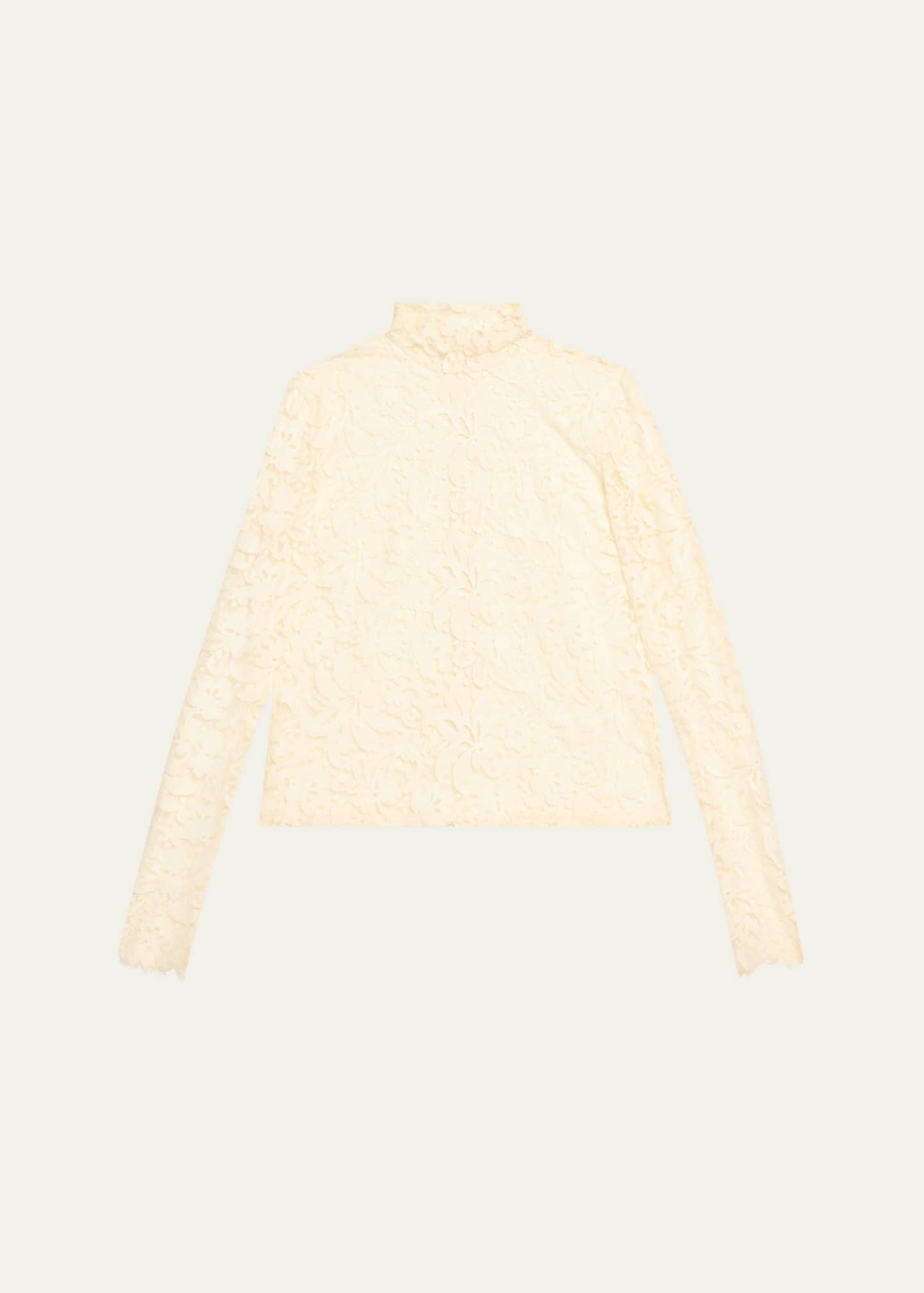 A.L.C. Indy Lace Turtleneck Top Image 1 of 5