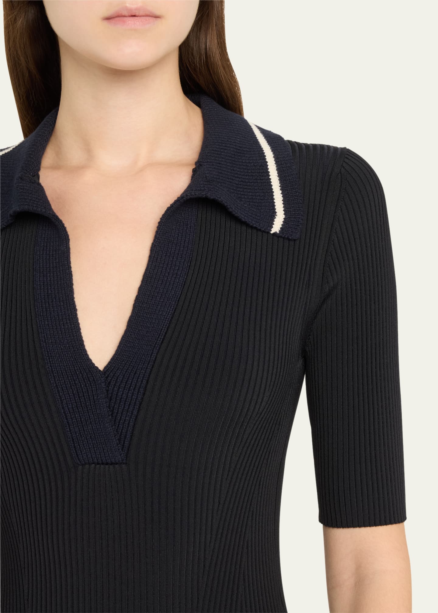 A.L.C. Darcy Stripe Bodycon Midi Dress Image 5 of 5